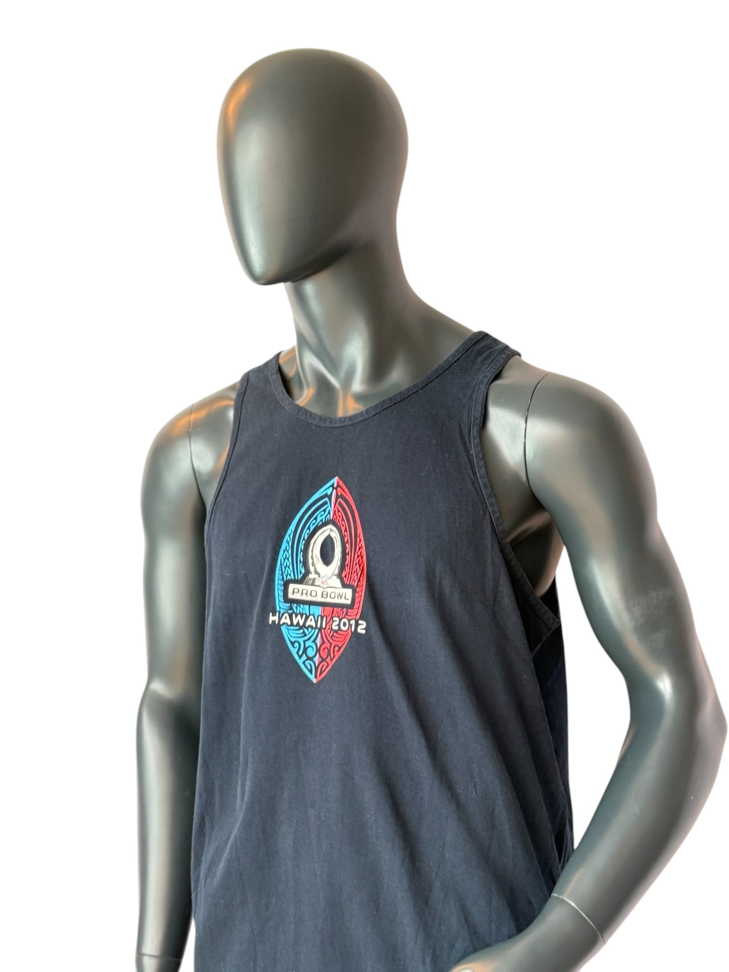 NFL Pro Bowl Hawaii 2012 Tank Top Black Graphic Sleeveless Tee Size M