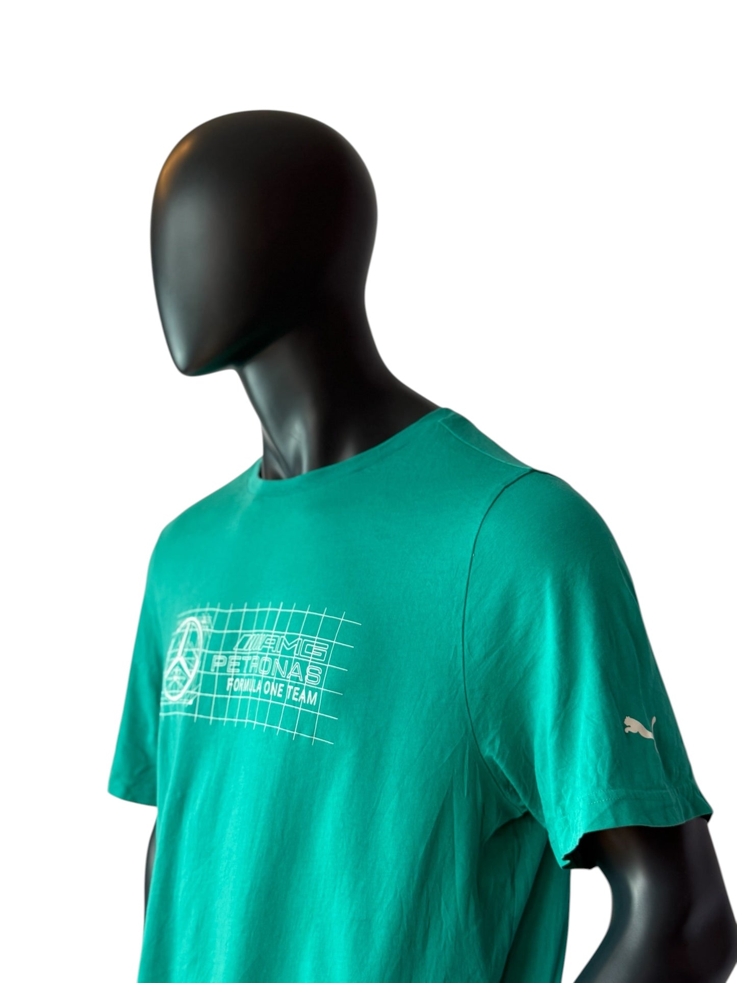 T-shirt Mercedes AMG Petronas Formule 1 vert logo F1 taille XXL