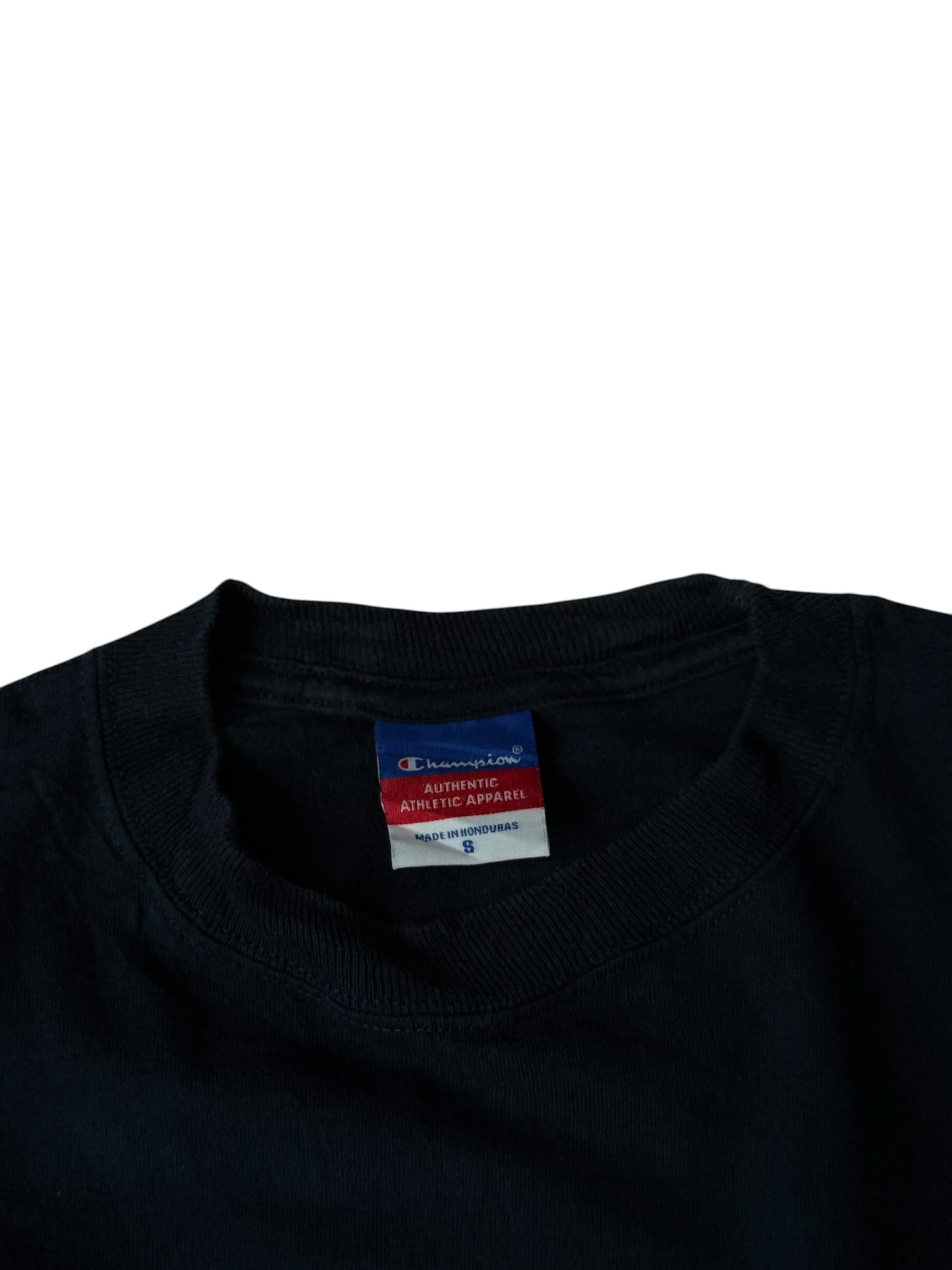 Champion Boston University T Shirt Vintage College Logo Navy Tee Size S