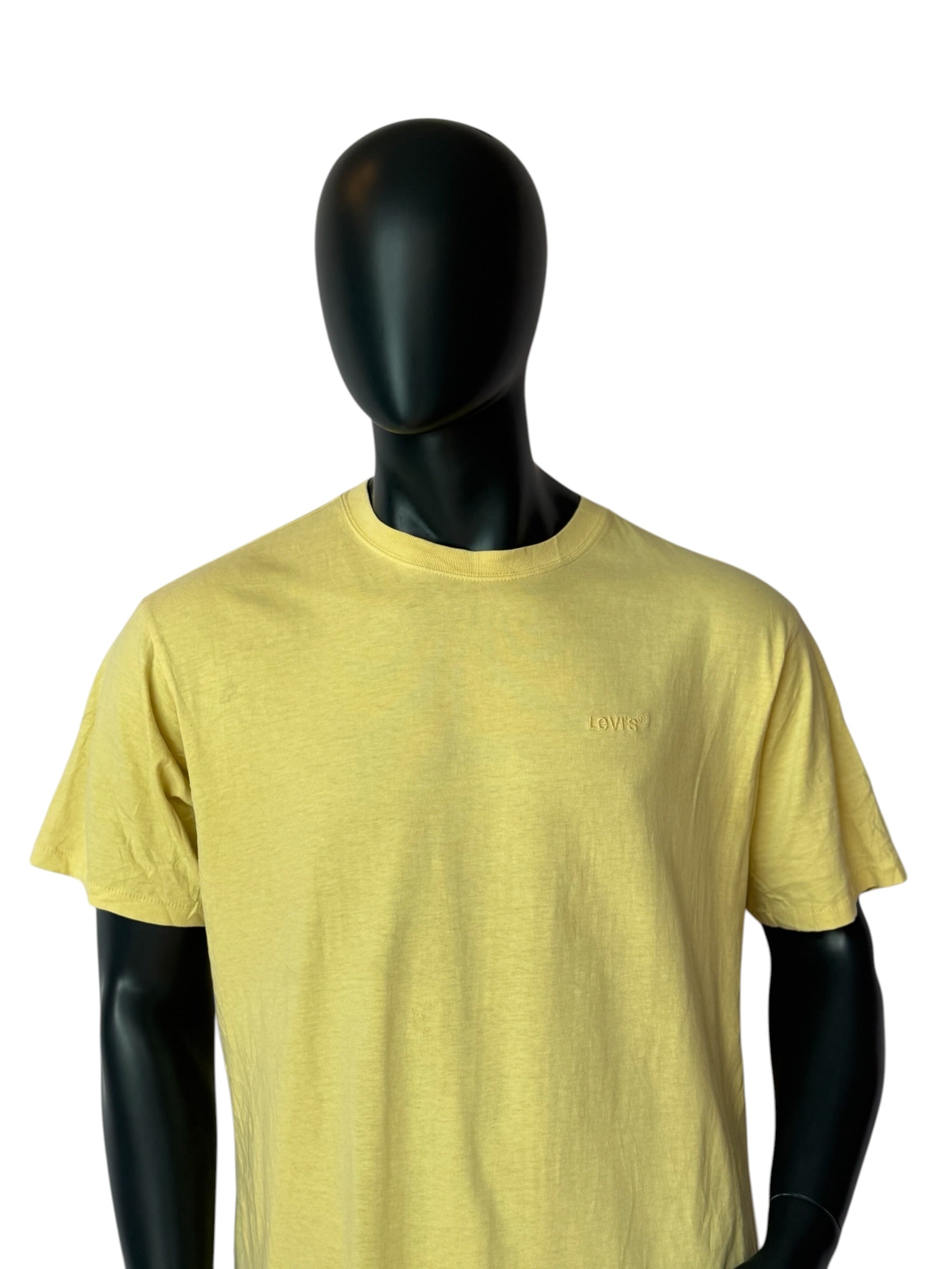 Levi's Minimal Logo T Shirt Vintage Style Basic Essential Tee Yellow – RetroPieces