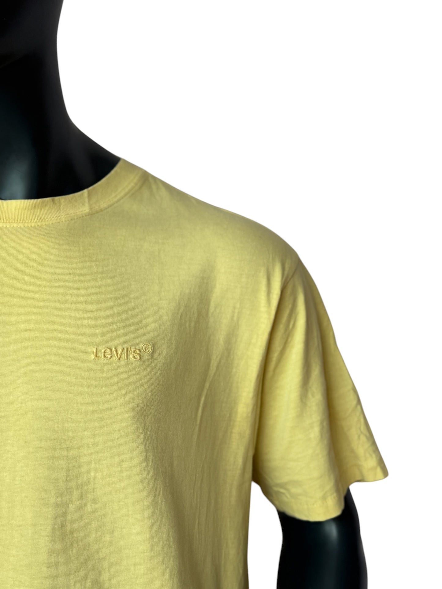Levi's Minimal Logo T Shirt Vintage Style Basic Essential Tee Yellow – RetroPieces
