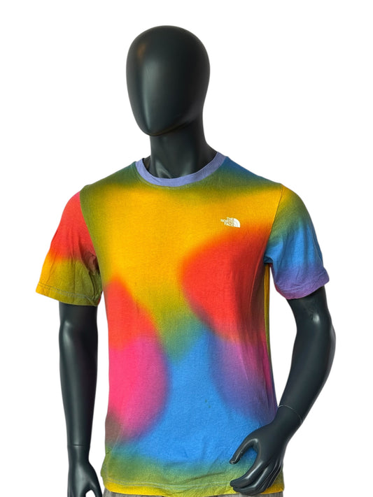 The North Face Vintage Style Retro Rainbow Gradient T Shirt