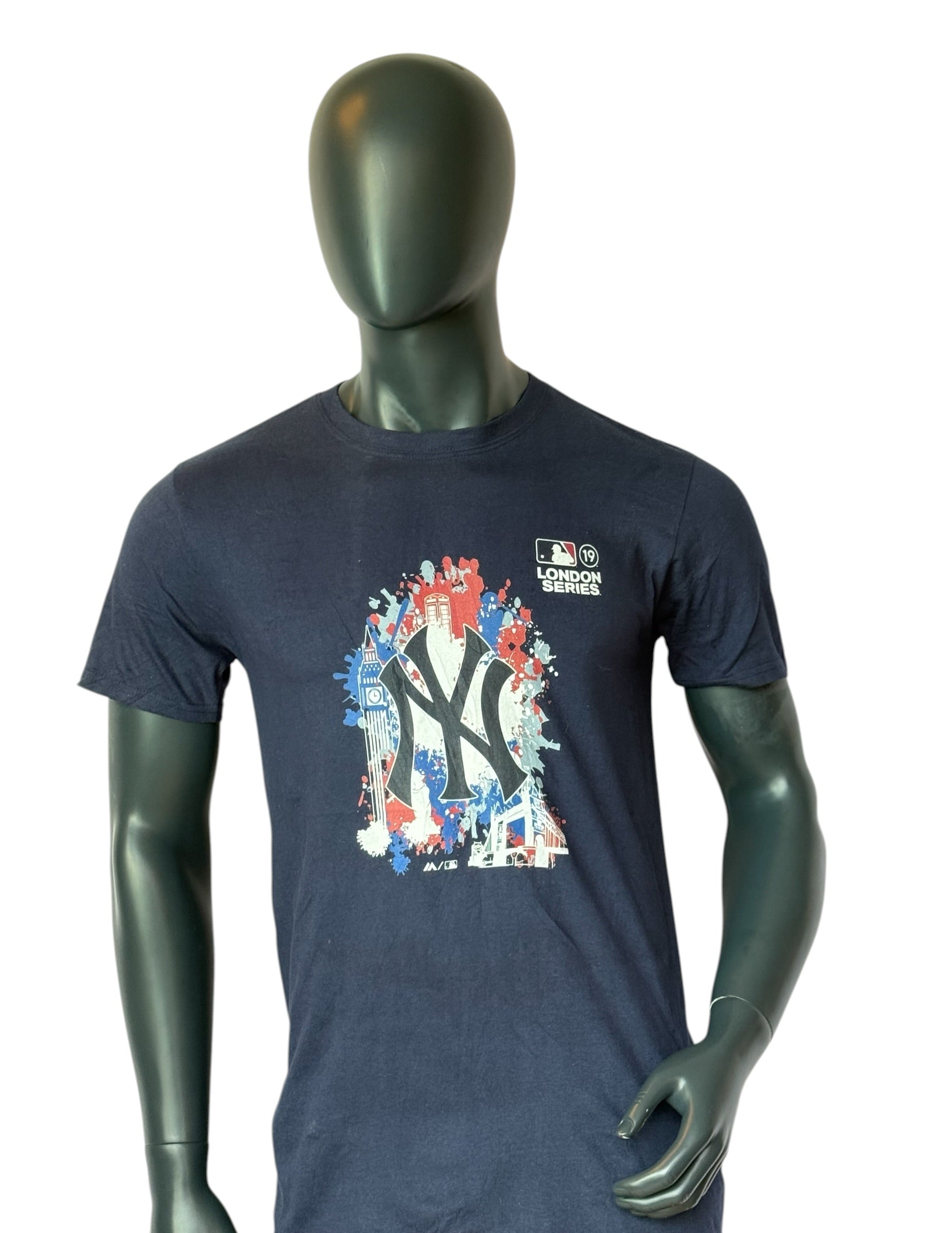 MLB New York Yankees London Series Vintage Style Retro Sport T Shirt