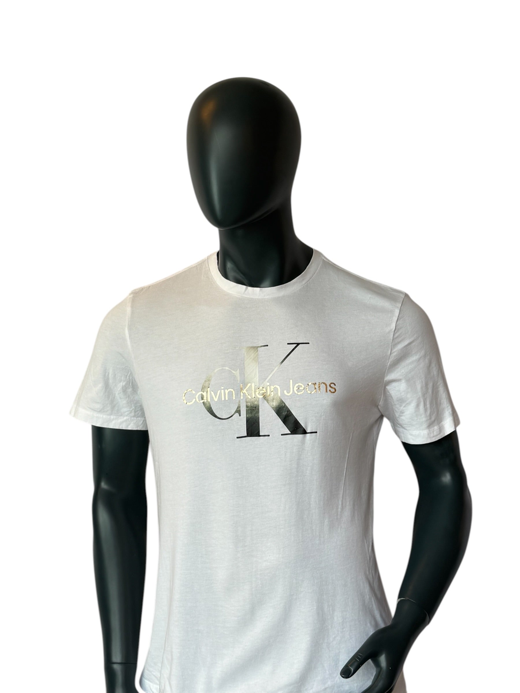 Calvin Klein Jeans CK Vintage Style Logo T Shirt Minimal Retro Streetwear