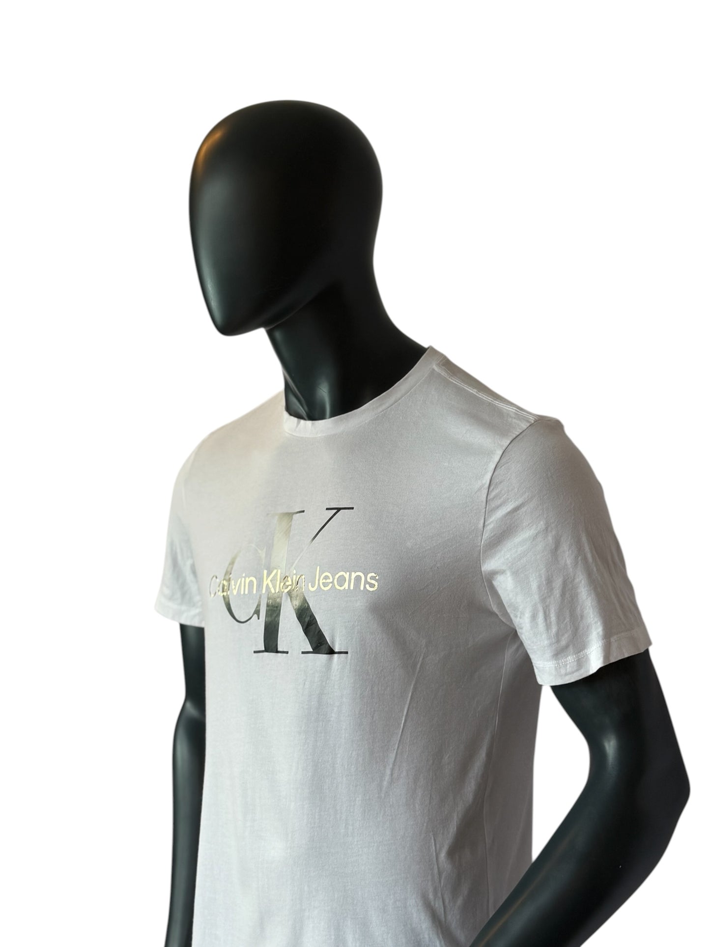 Calvin Klein Jeans CK Vintage Style Logo T Shirt Minimal Retro Designer Essential L