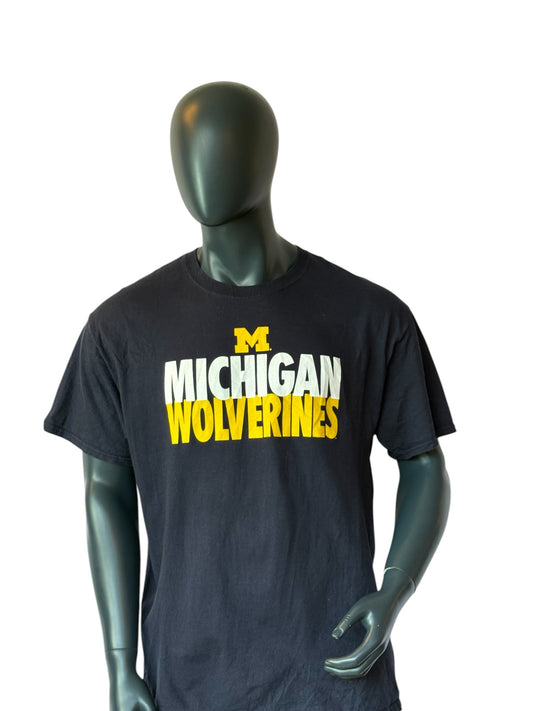 Champion Michigan Wolverines T-Shirt Vintage Retro Style College Sportswear