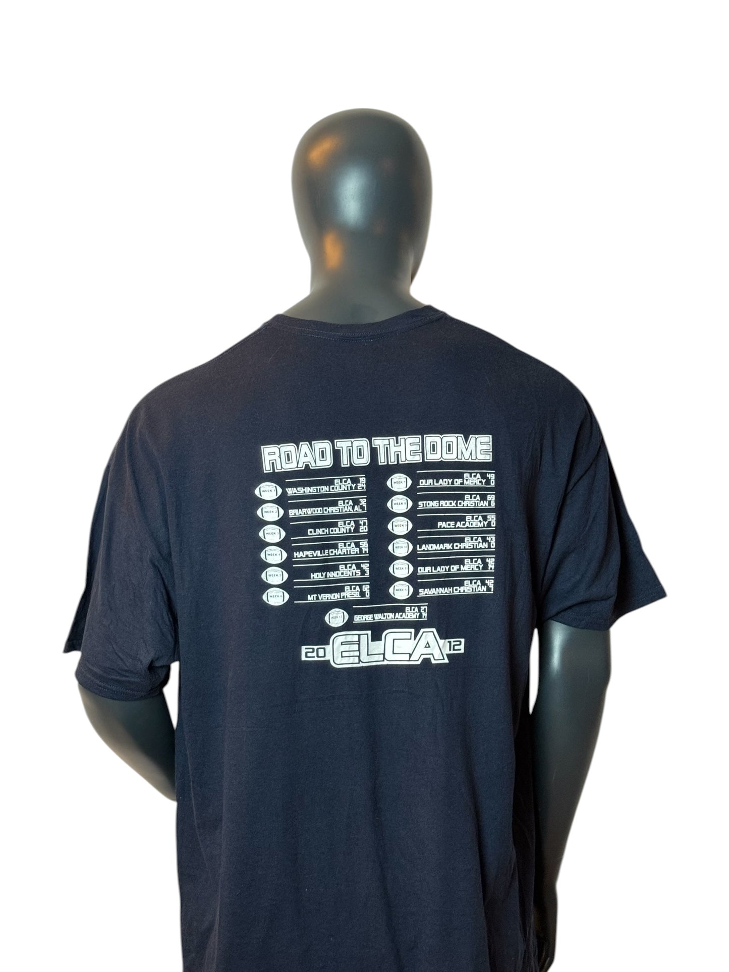 Eagles Landing vs Prince Avenue Championship T-Shirt Navy Vintage Football Tee Size XXL