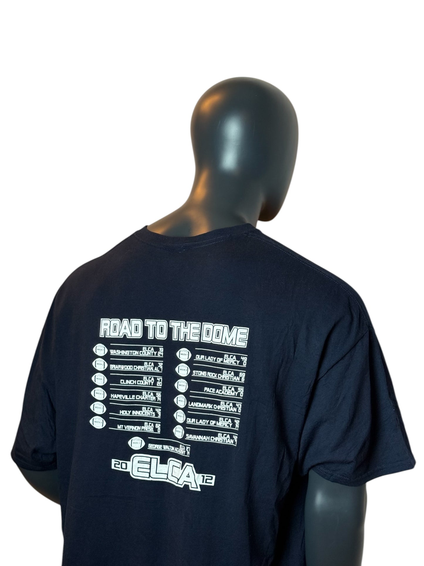 Eagles Landing vs Prince Avenue Championship T-Shirt Navy Vintage Football Tee Size XXL