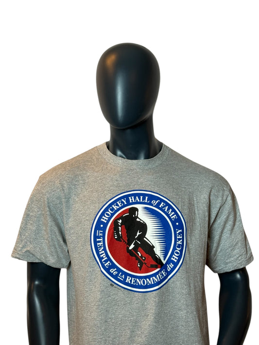 Hockey Hall of Fame T-Shirt Grey Retro Vintage NHL Tee