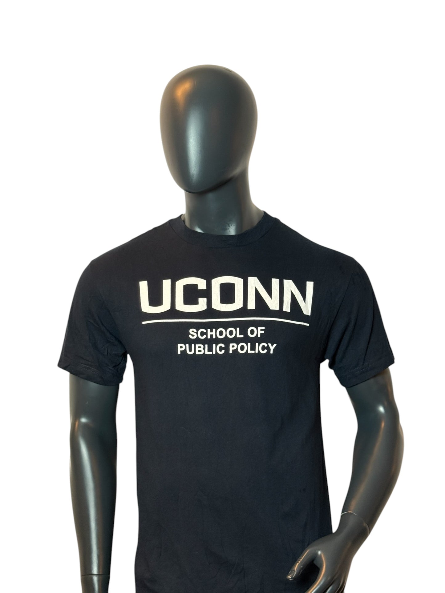 UCONN T-Shirt Black Retro Vintage College Tee Size M