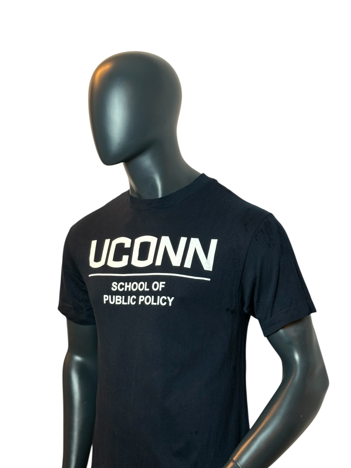 UCONN T-Shirt Black Retro Vintage College Tee Size M