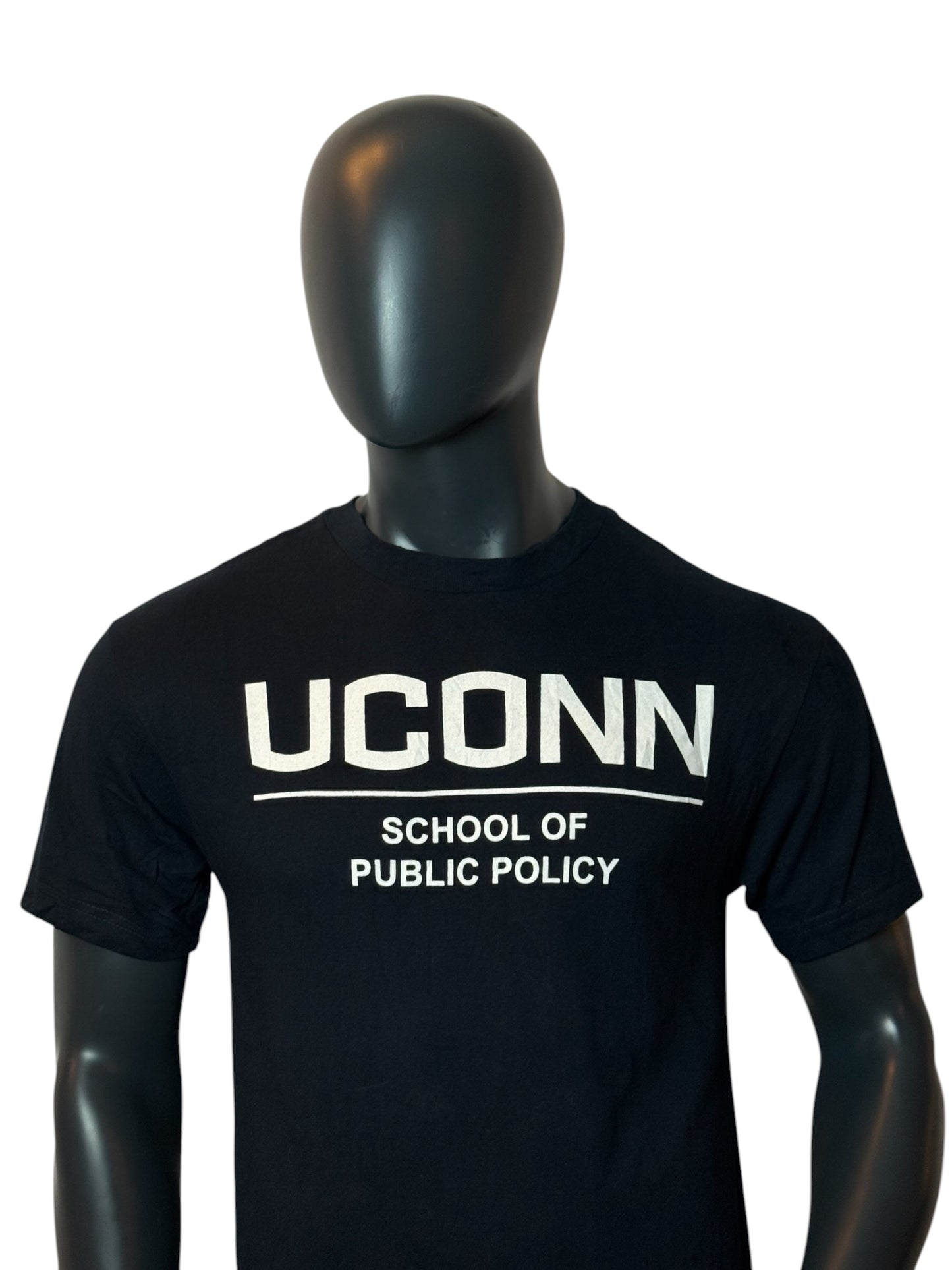 UCONN T-Shirt Black Retro Vintage College Tee Size M