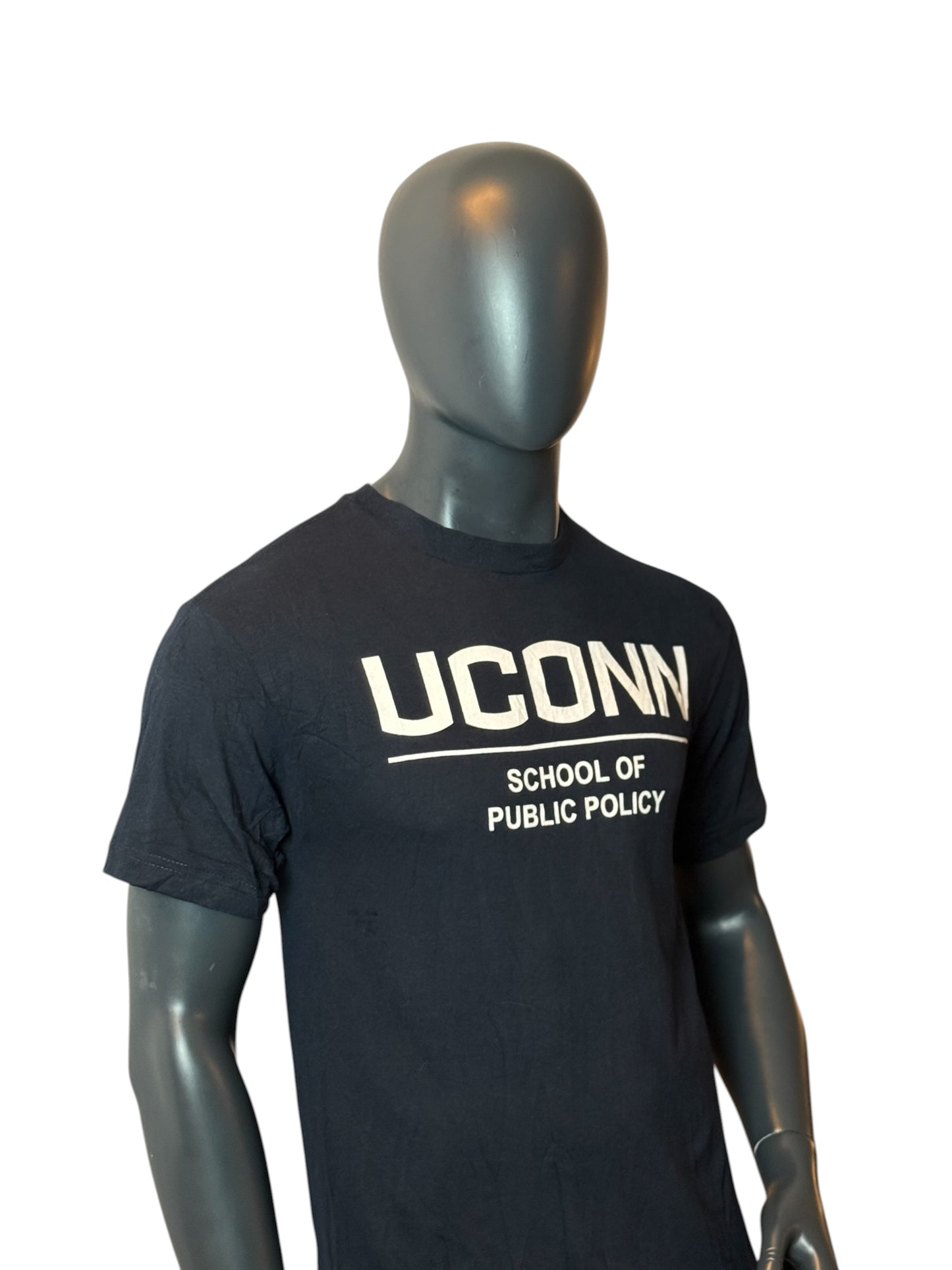 UCONN T-Shirt Black Retro Vintage College Tee Size M