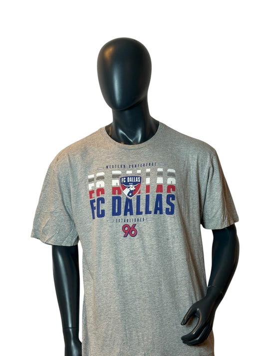 FC Dallas T-Shirt Grey Retro Vintage Soccer Tee