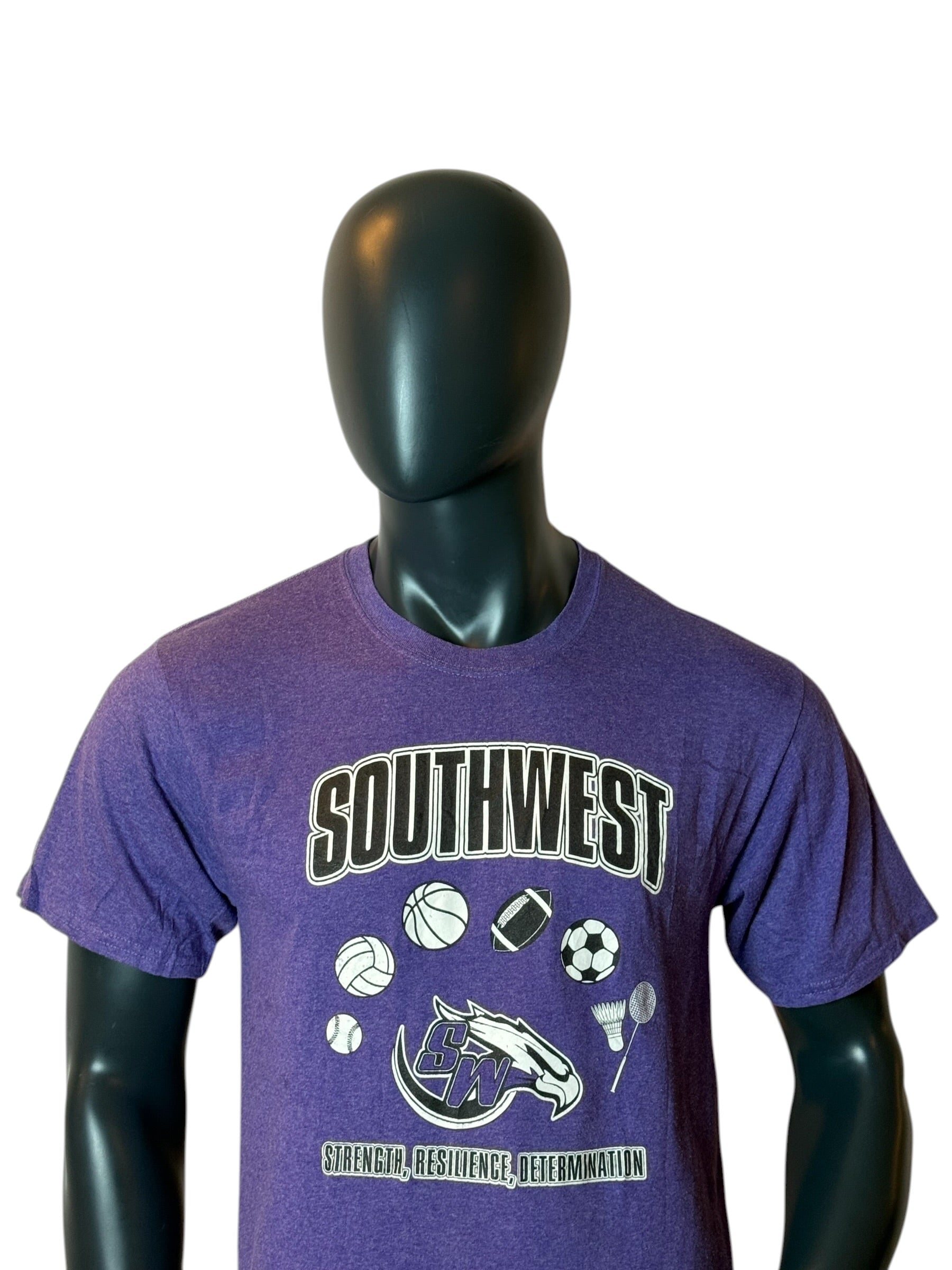 Southwest Eagles T-Shirt Purple Retro Vintage Sports Tee