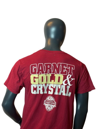 Florida State Seminoles 2013 National Champions T-Shirt Red Retro Vintage Tee Size L