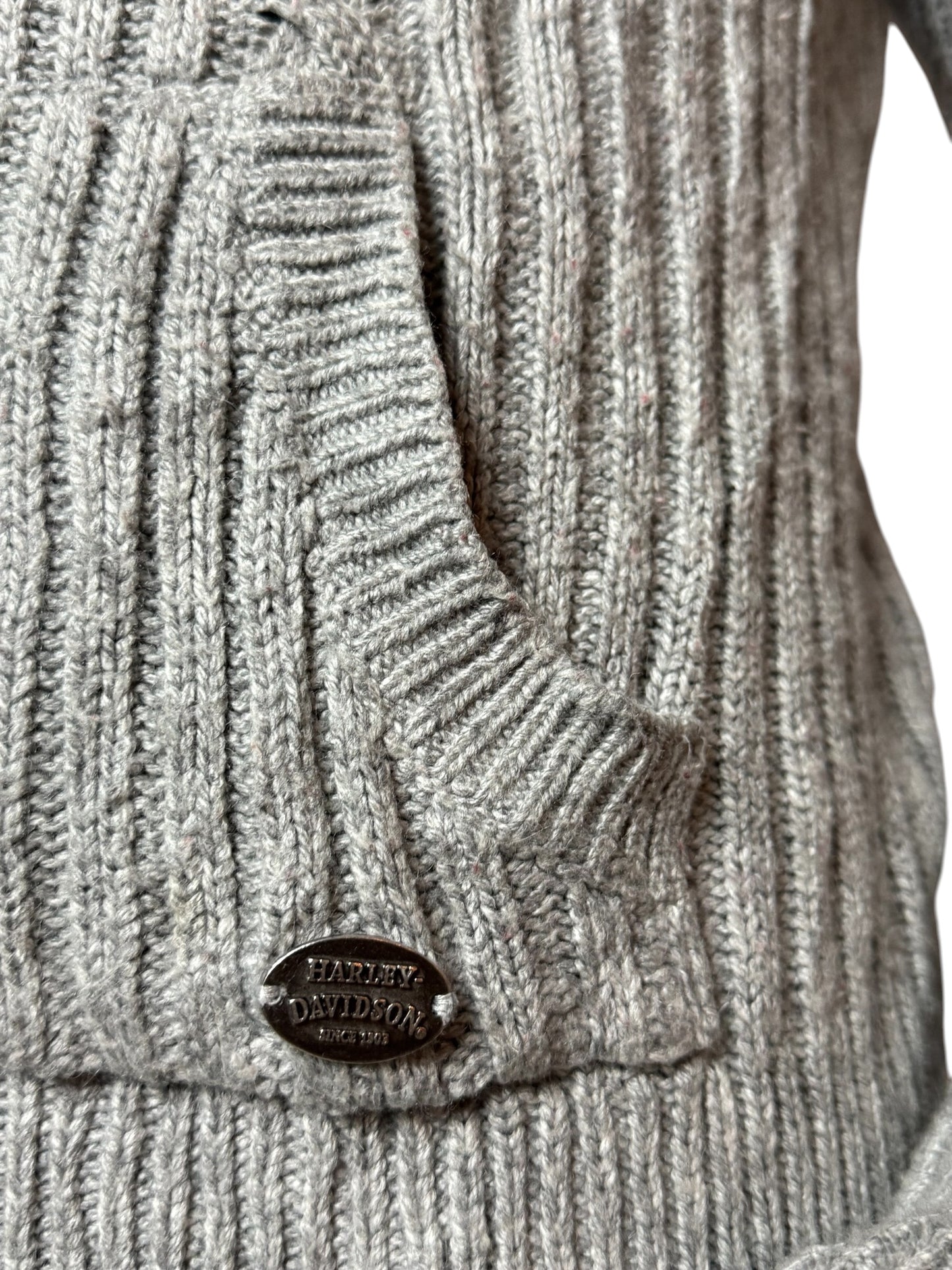 Vintage Harley Davidson Knit Sweater, 90s Retro Streetwear Size M