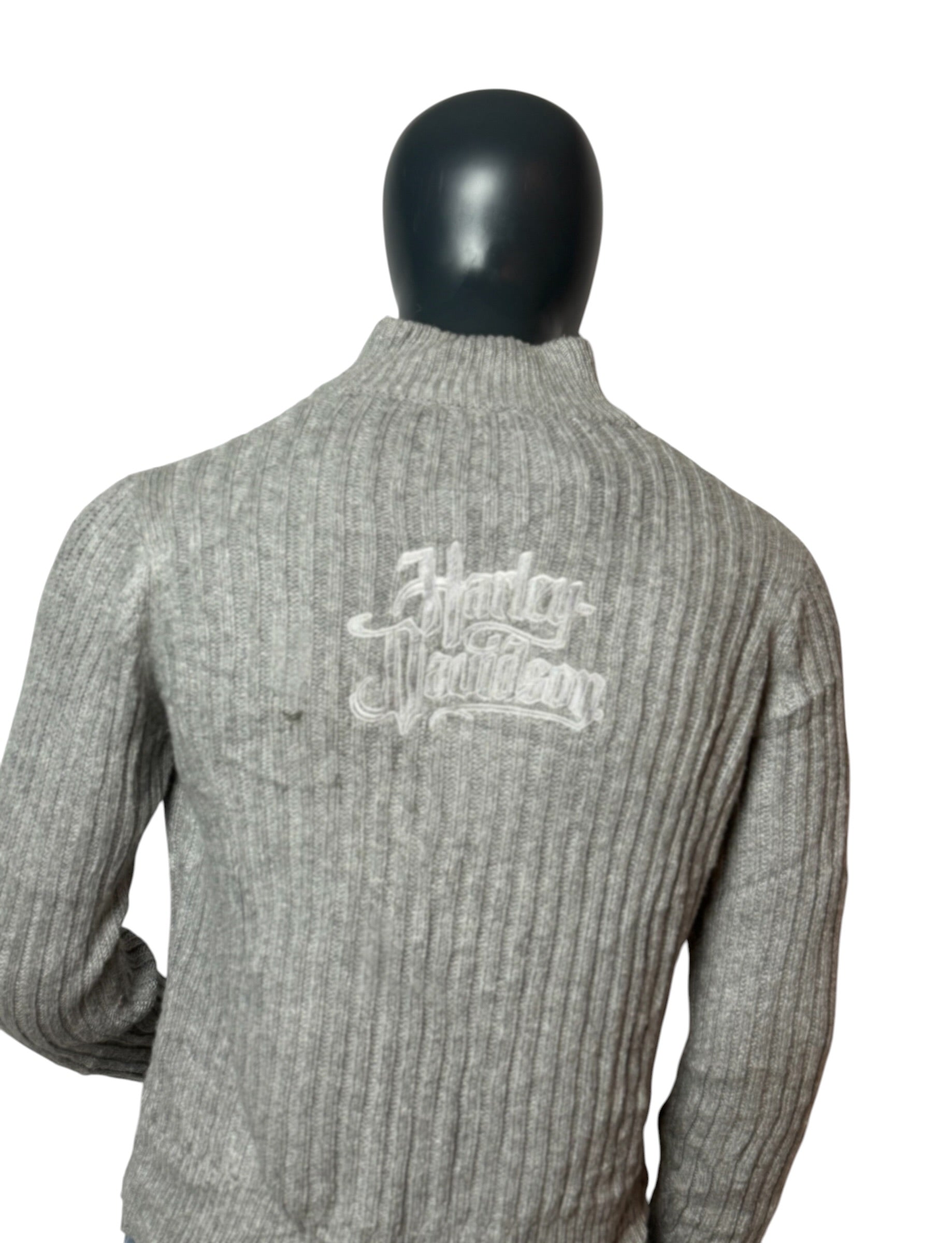 Vintage Harley Davidson Knit Sweater, 90s Retro Streetwear