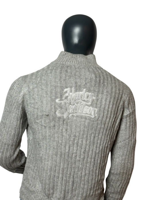 Vintage Harley Davidson Knit Sweater, 90s Retro Streetwear
