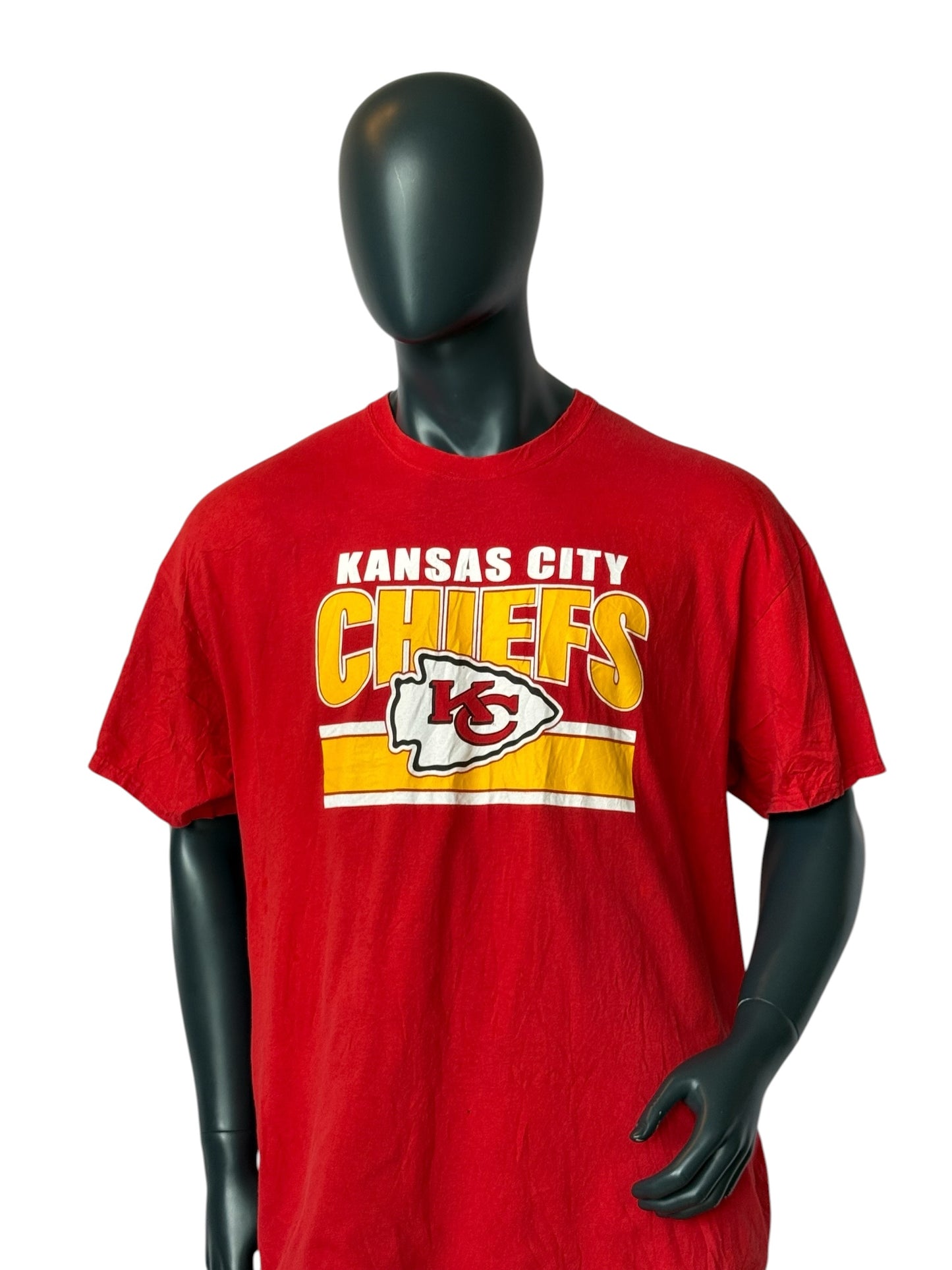 Kansas City Chiefs Retro NFL T-Shirt Red Size XXL