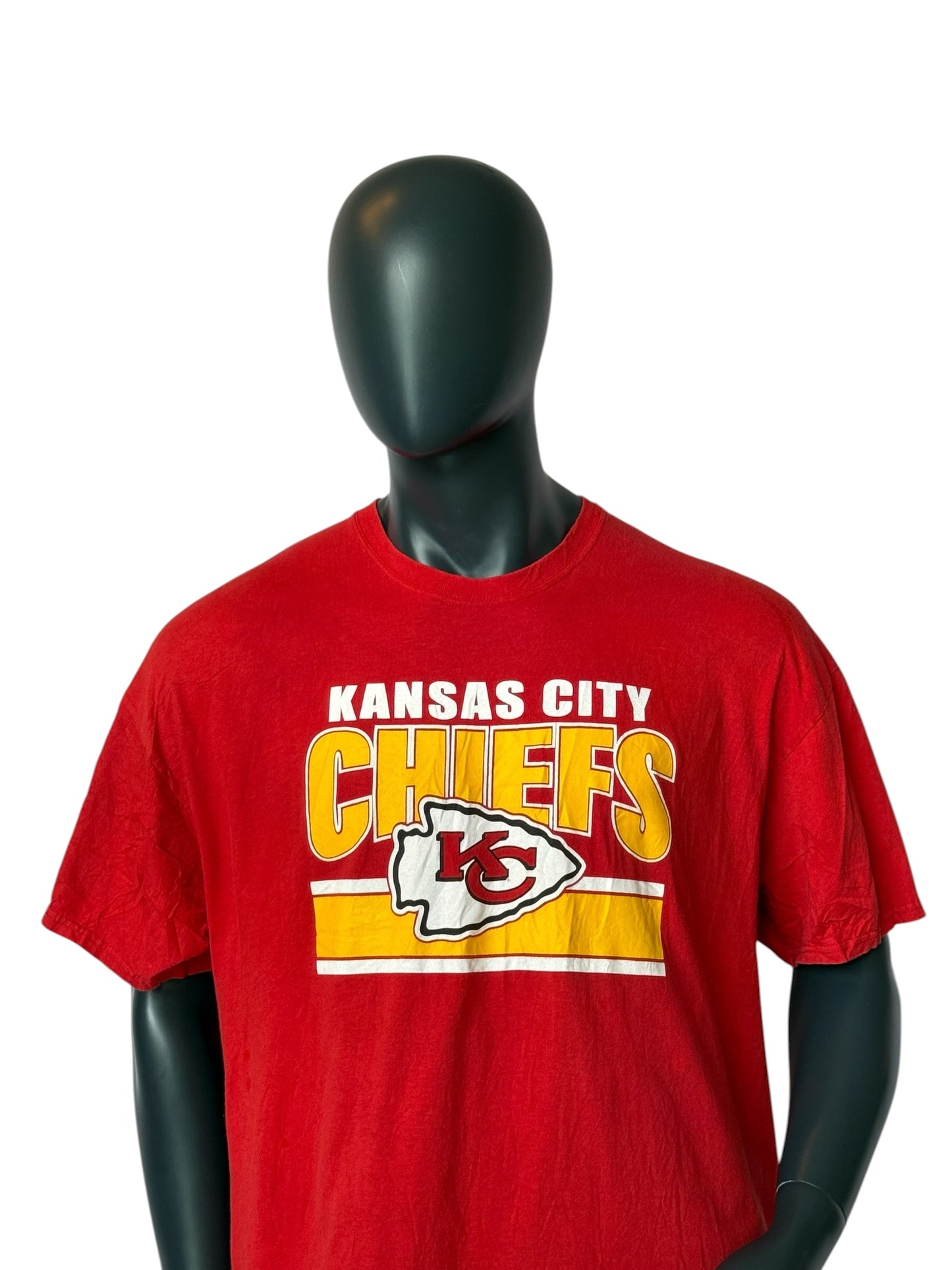 Kansas City Chiefs Retro NFL T-Shirt Red Size XXL
