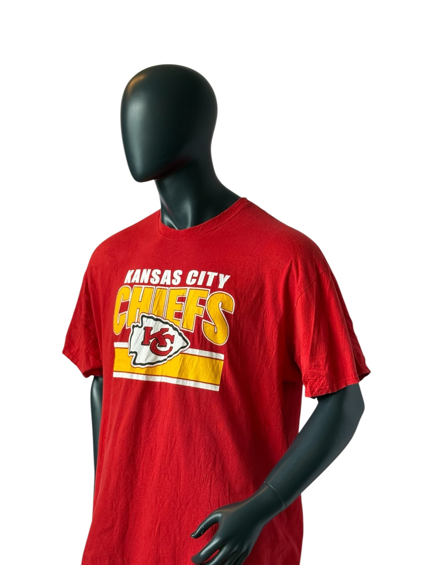 Kansas City Chiefs Retro NFL T-Shirt Red Size XXL