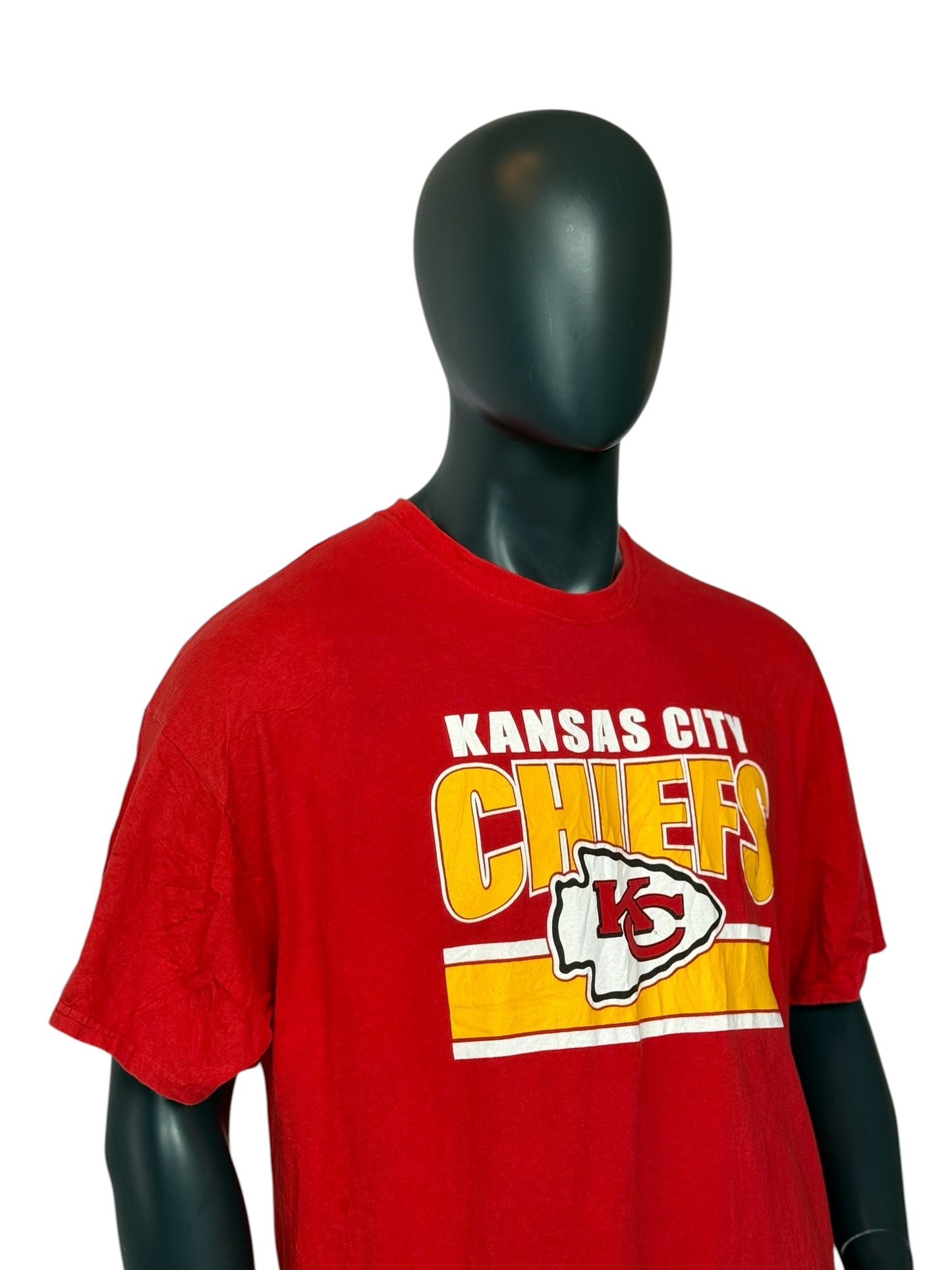 Kansas City Chiefs Retro NFL T-Shirt Red Size XXL