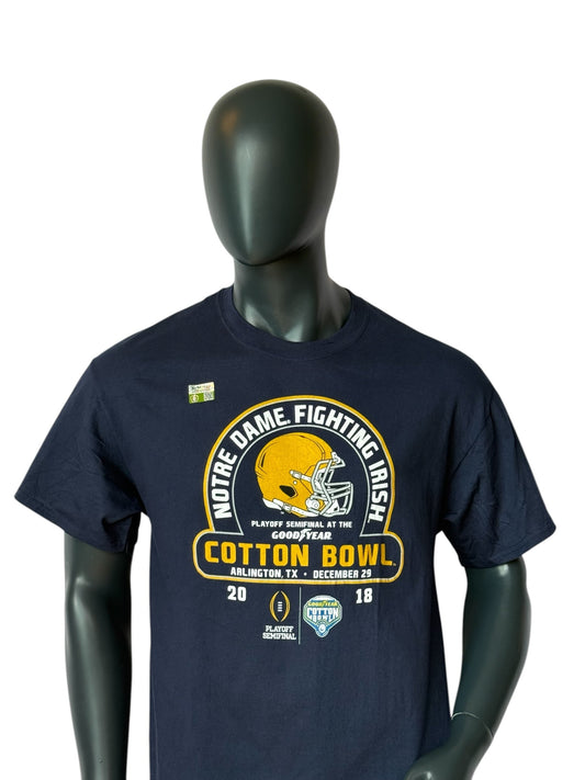 Notre Dame Fighting Irish Cotton Bowl 2018 T-Shirt Navy