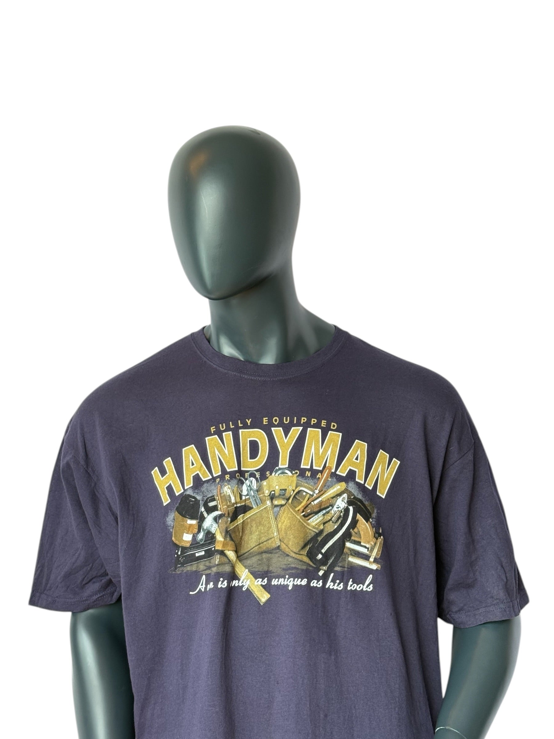 Handyman Retro Graphic T-Shirt Purple