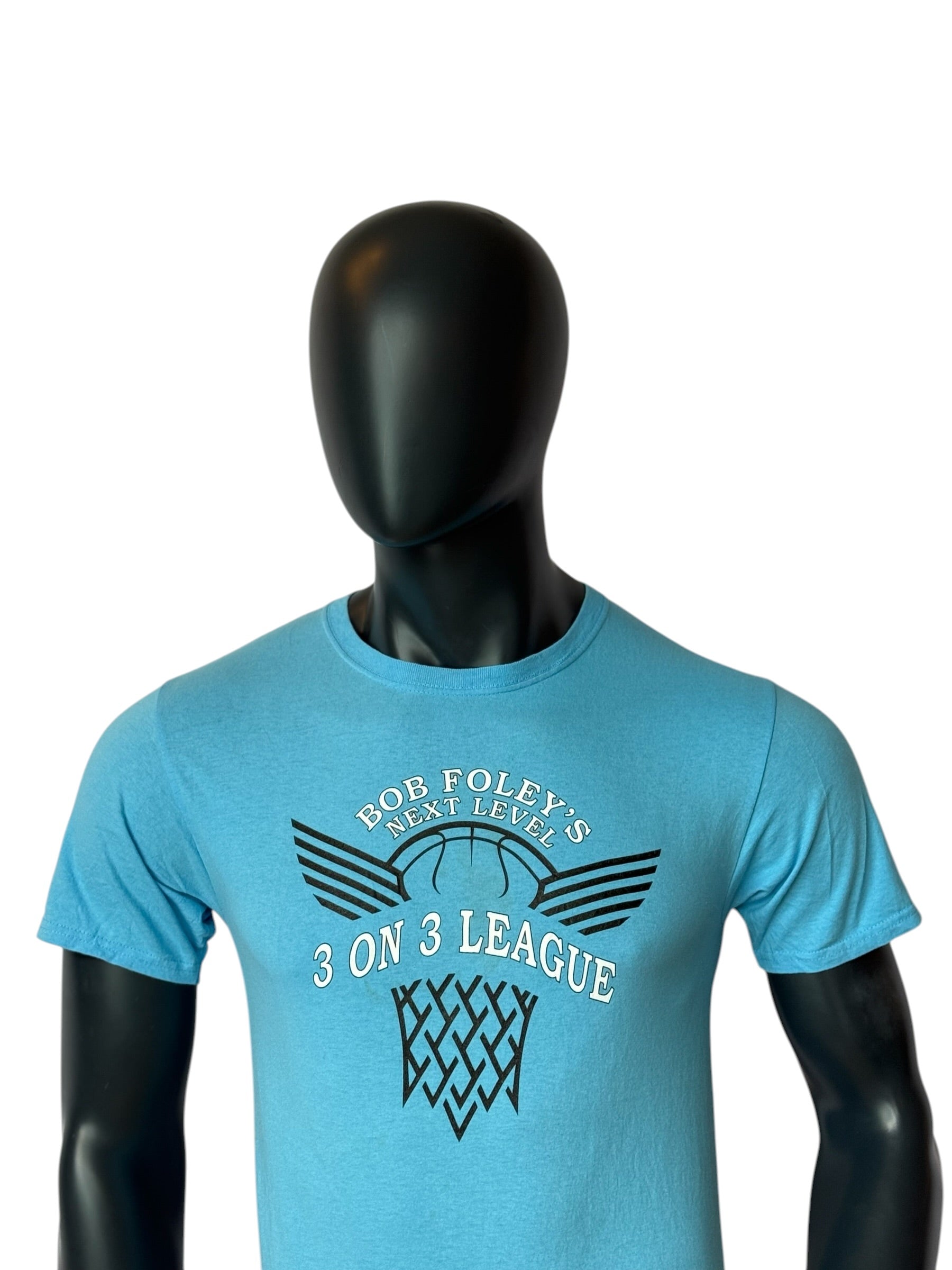 Vintage Bob Foley's 3 on 3 League Basketball T-Shirt Blue