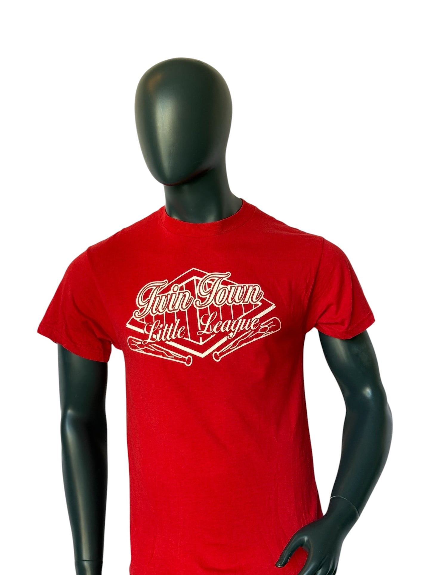 Vintage Retro Twin Town Little League T-Shirt Red Size M