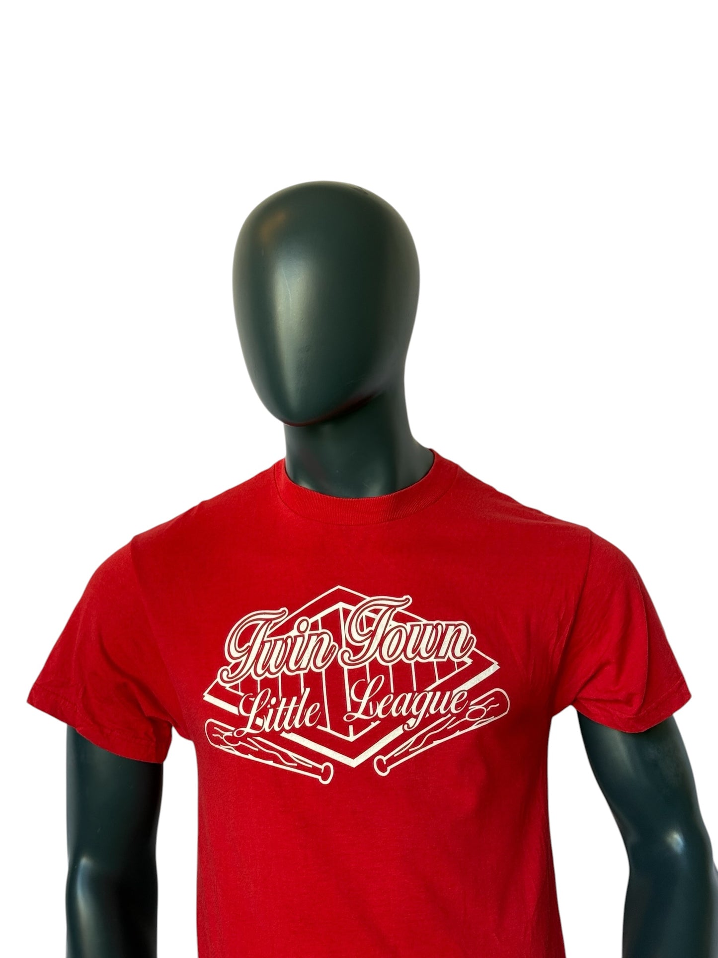 Vintage Retro Twin Town Little League T-Shirt Red Size M