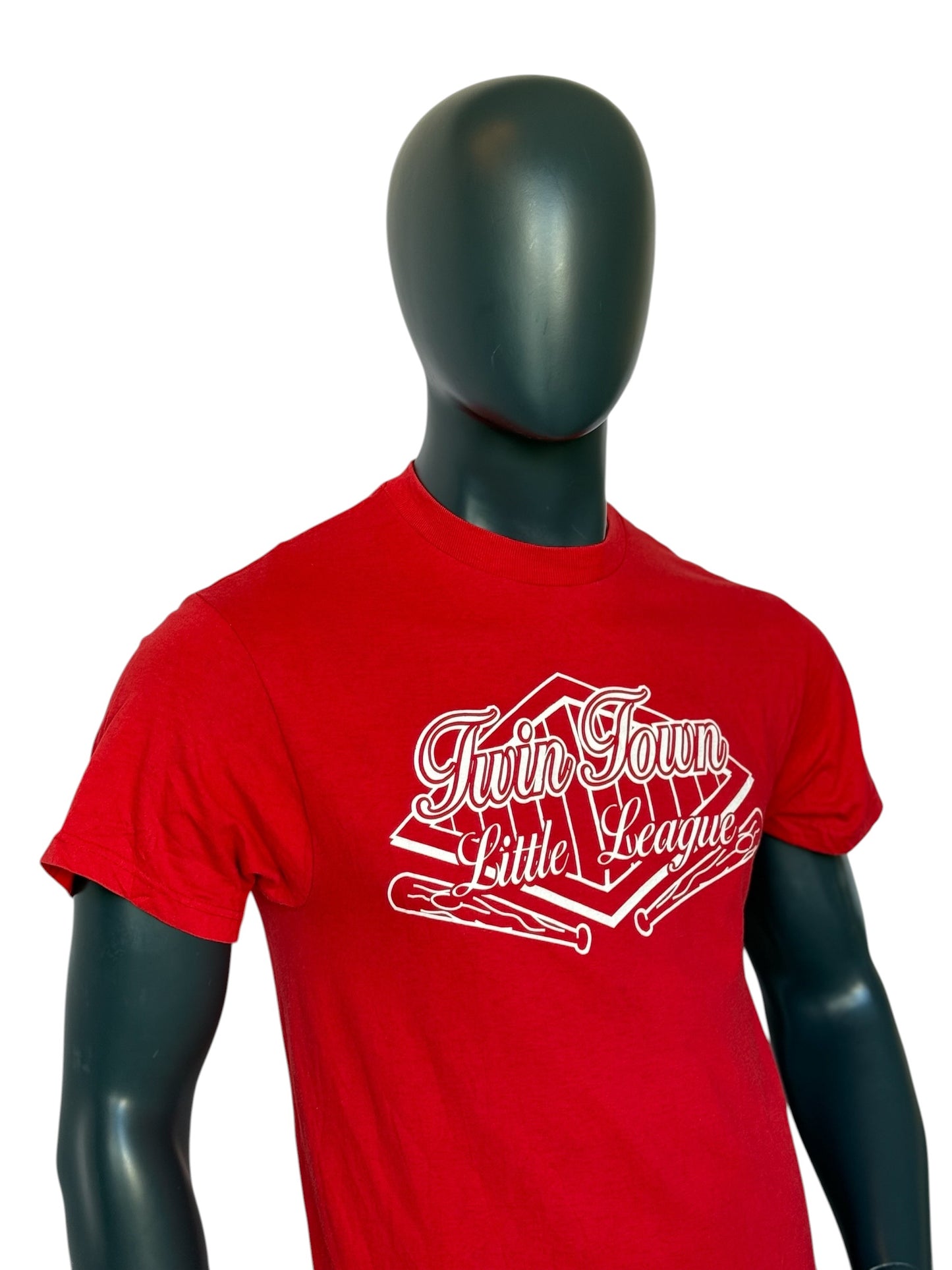 Vintage Retro Twin Town Little League T-Shirt Red Size M