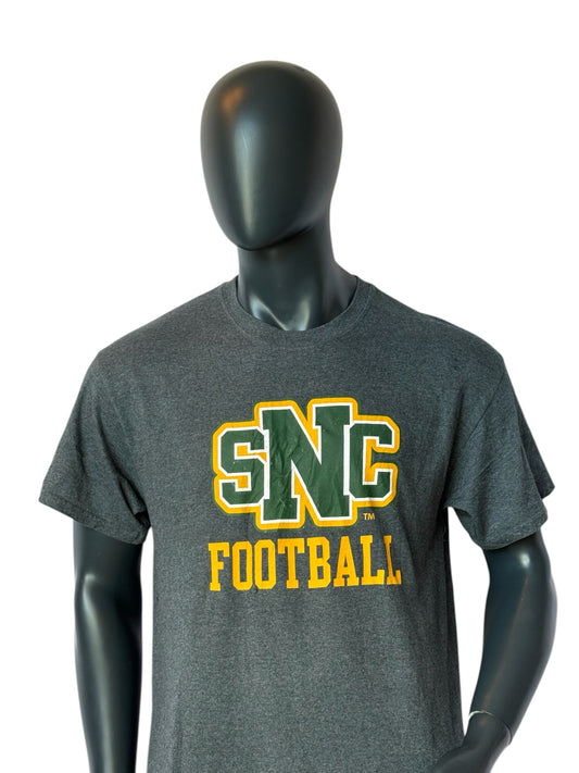 Vintage Retro SNC Football T-Shirt Grey