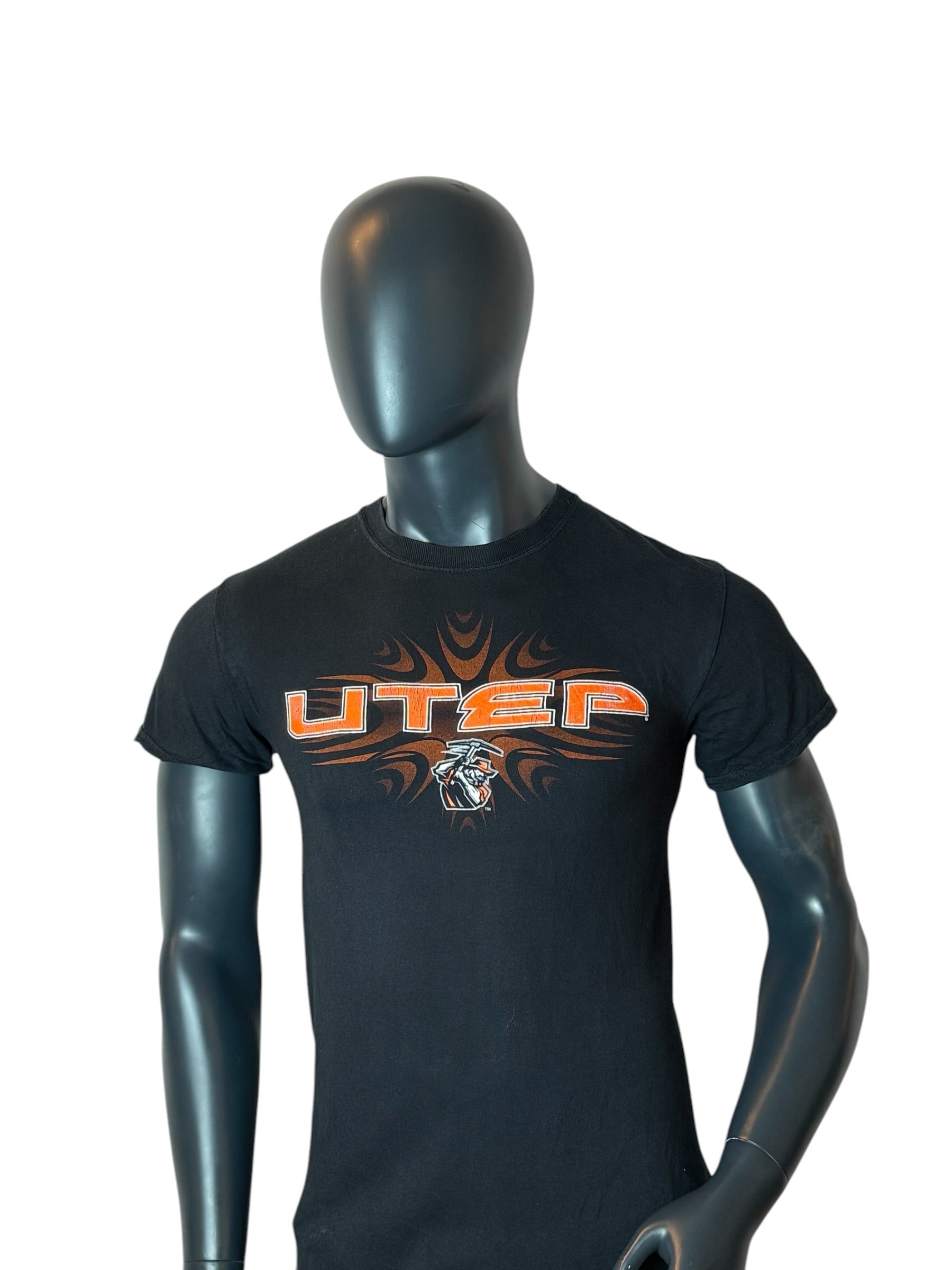 Vintage Retro UTEP Miners T-Shirt Black