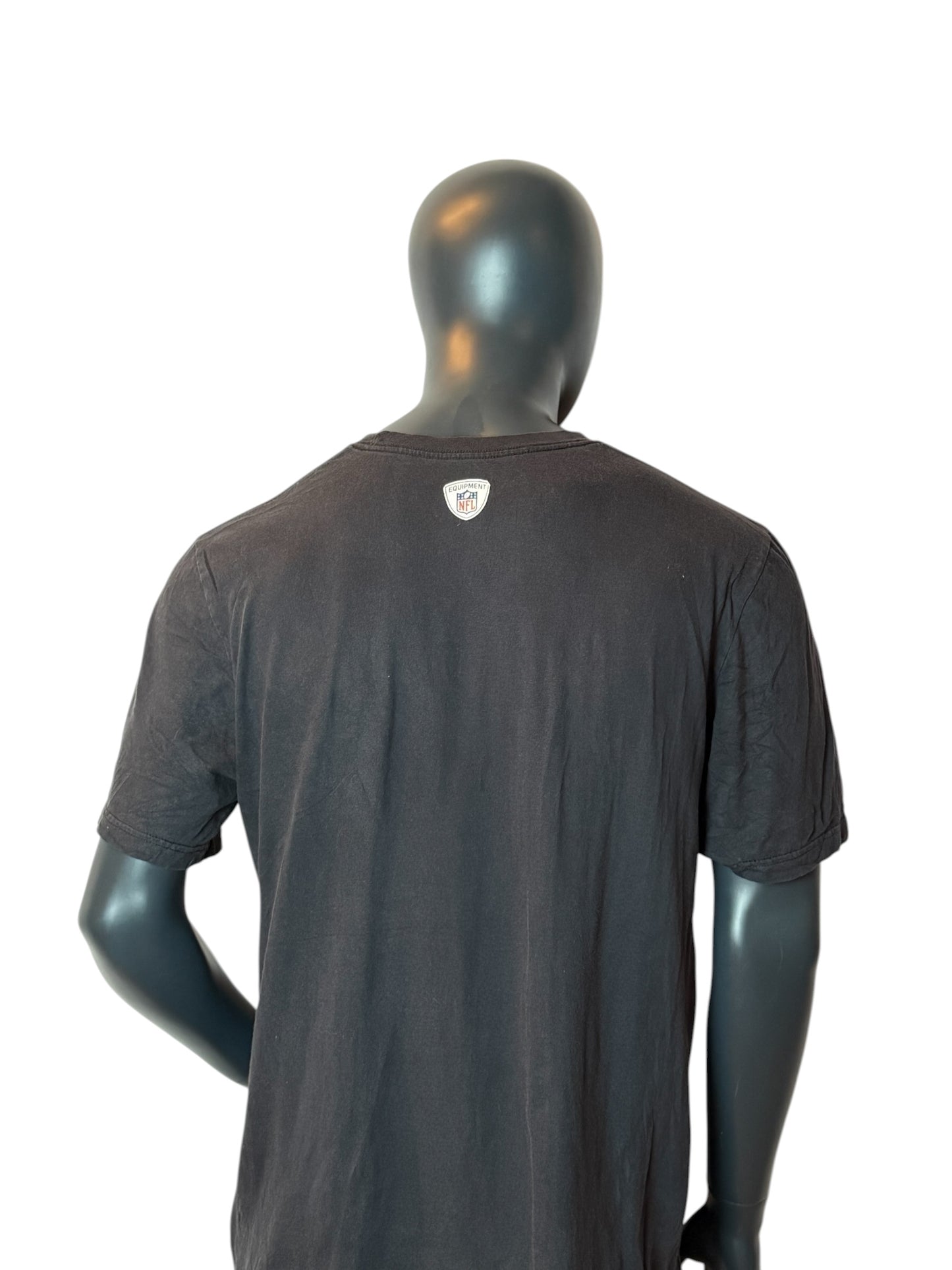Vintage Retro Nike NFL Raiders Football T-Shirt Black Size XL