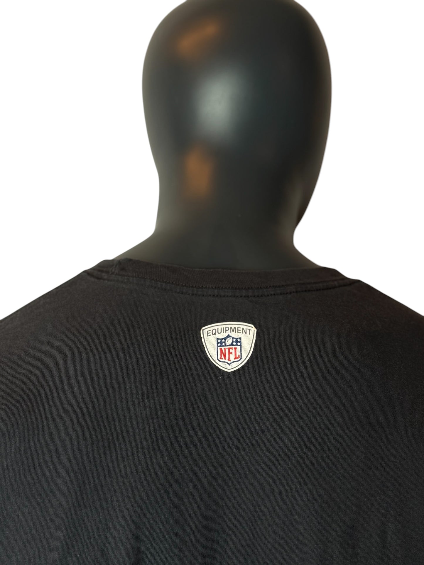 Vintage Retro Nike NFL Raiders Football T-Shirt Black Size XL