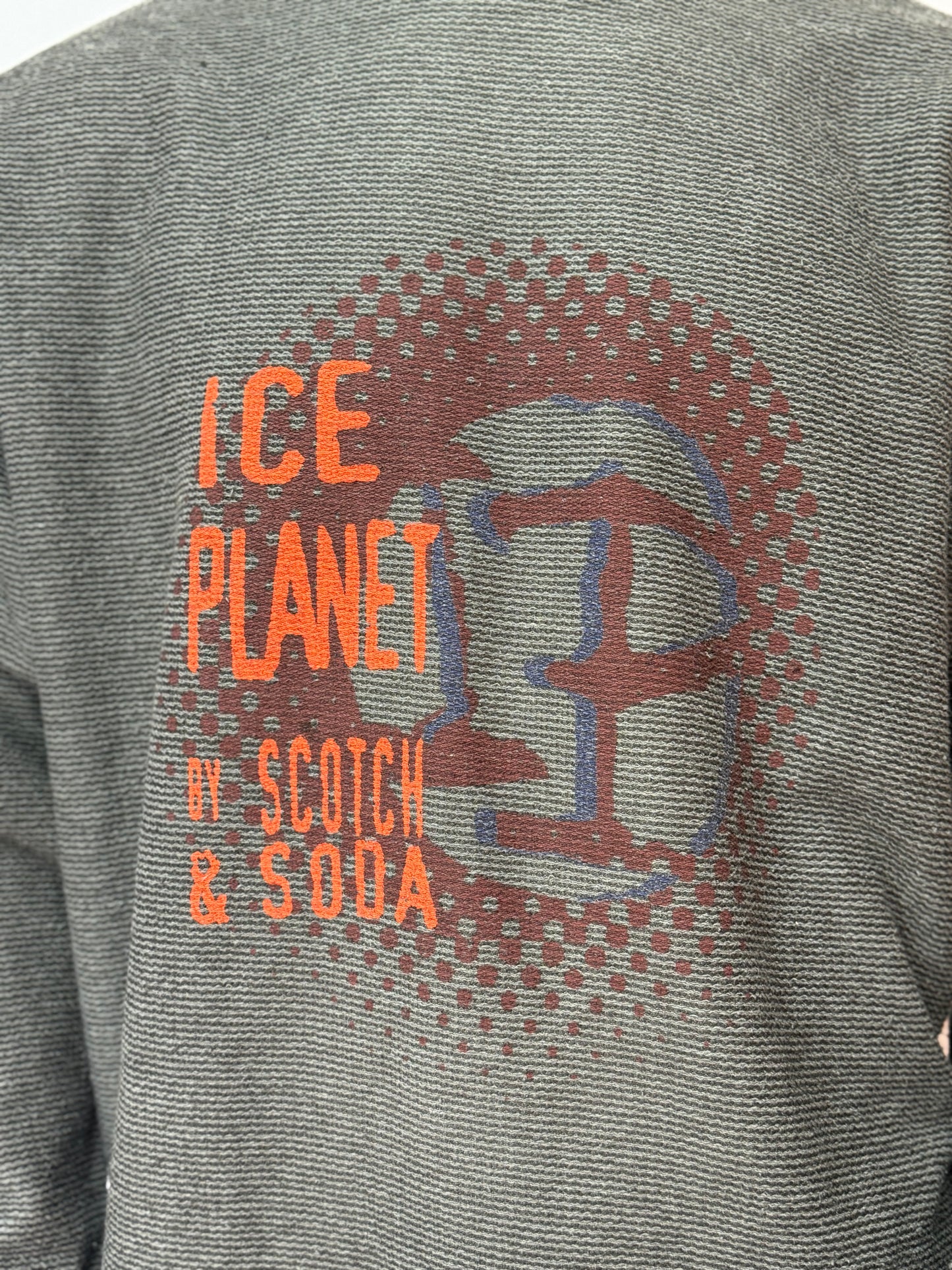 Vintage ICE PLANET by Scotch & Soda Sweater, Mock Neck, 90s, Grün, Oversized, Size L
