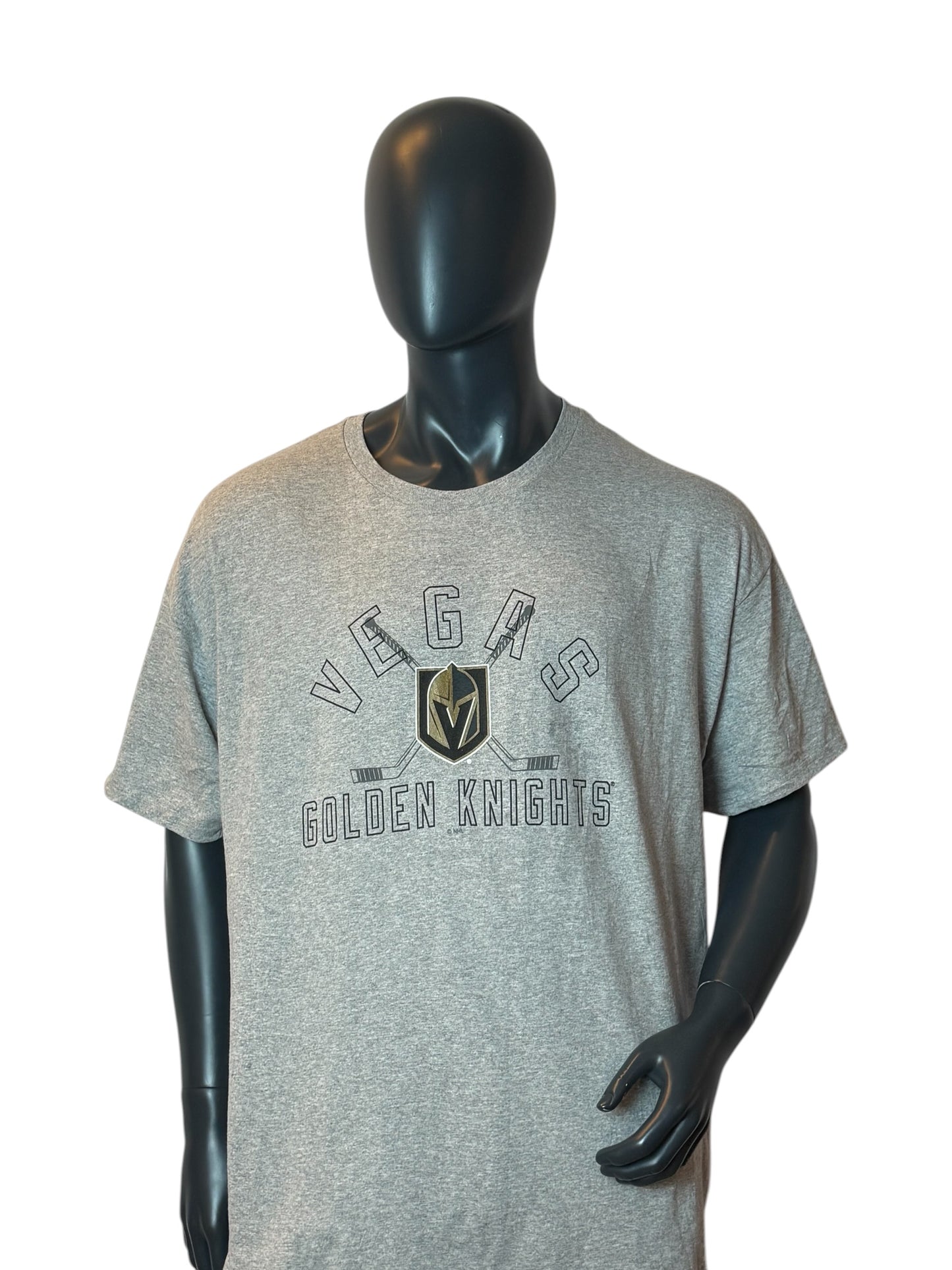 Vegas Golden Knights Vintage Retro T-Shirt Grey Size XL NHL