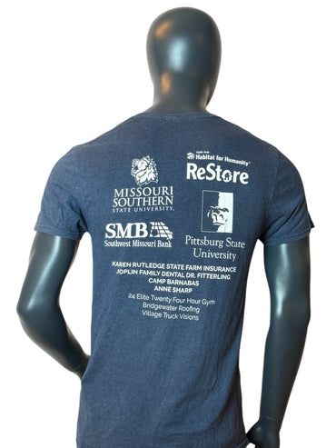 T-shirt bleu marine taille M - promotion 2019 du lycée Joplin