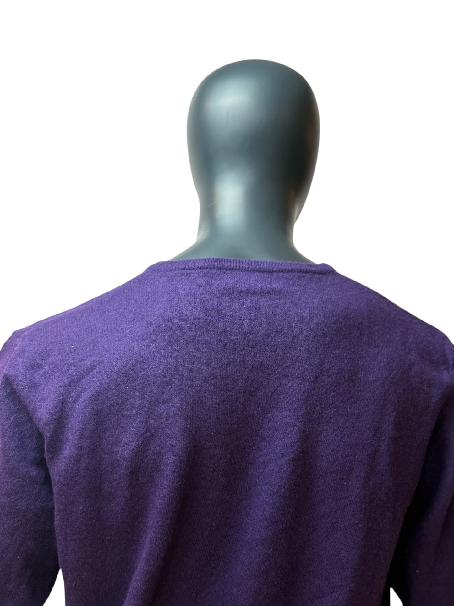 KAPPA Vintage Knit Sweater Purple V Neck Pullover – RetroPieces