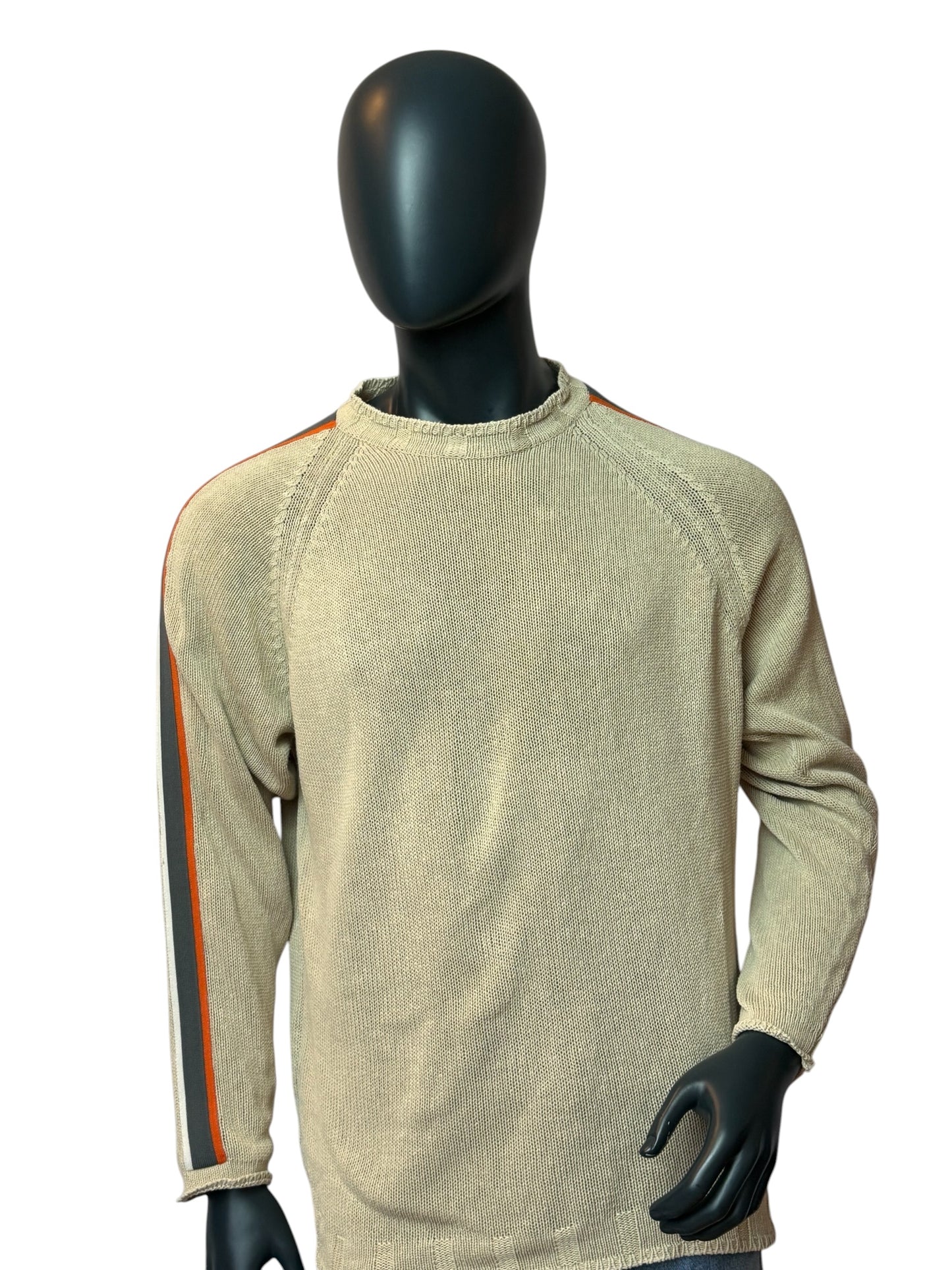 NAPAPIJRI Vintage Knit Sweater Beige Crewneck Size L
