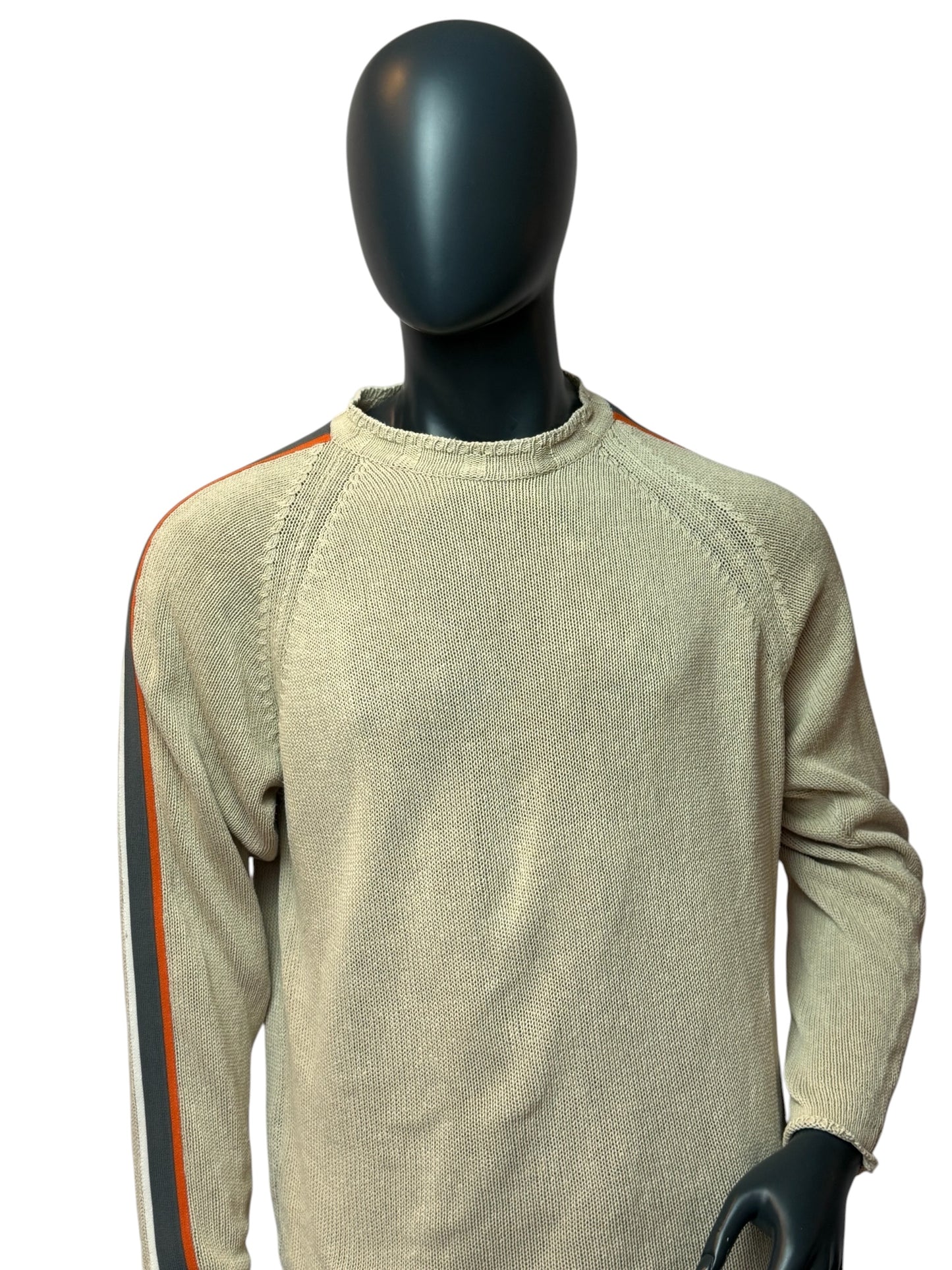 NAPAPIJRI Vintage Knit Sweater Beige Crewneck Size L