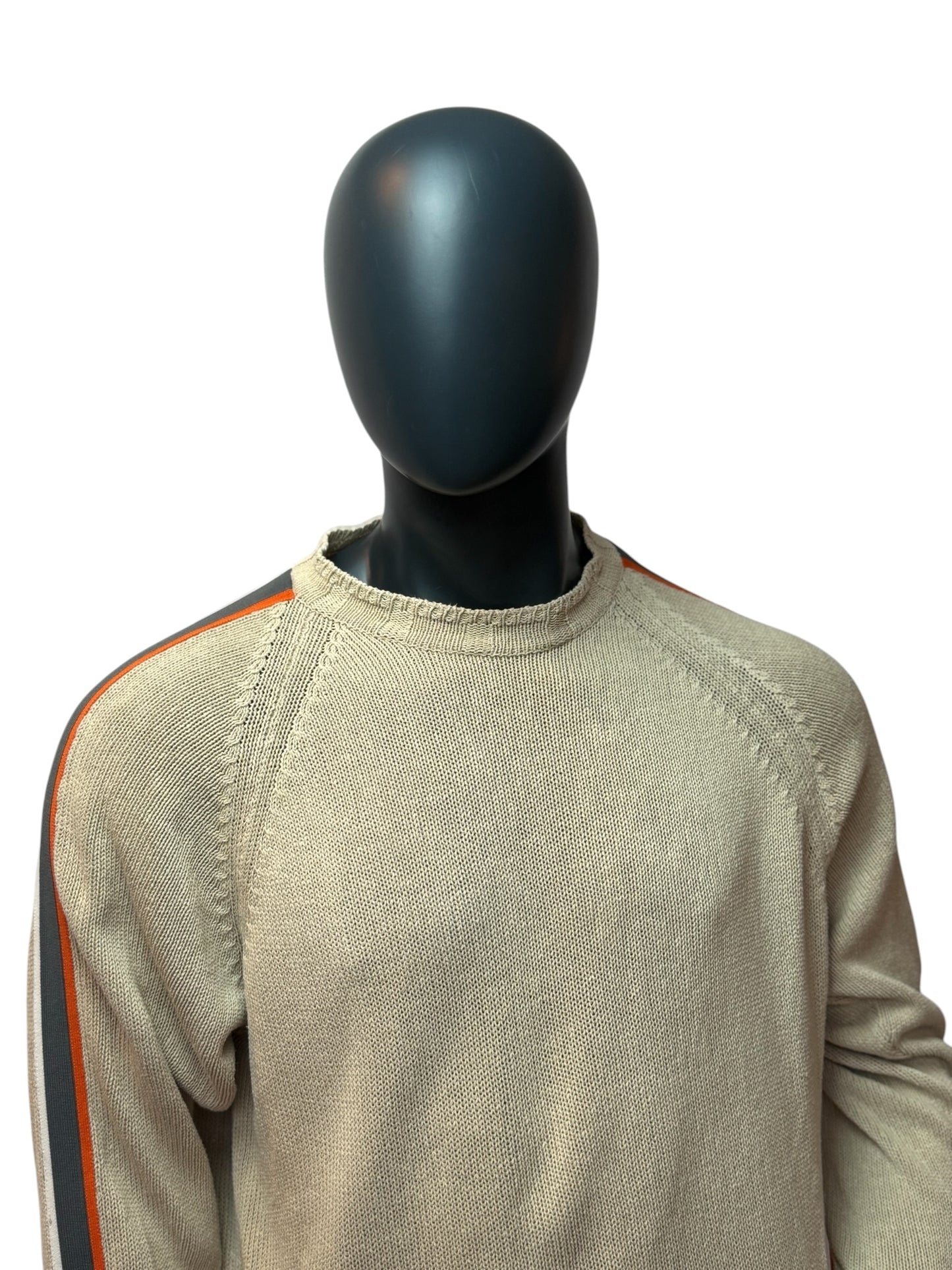 NAPAPIJRI Vintage Knit Sweater Beige Crewneck Size L