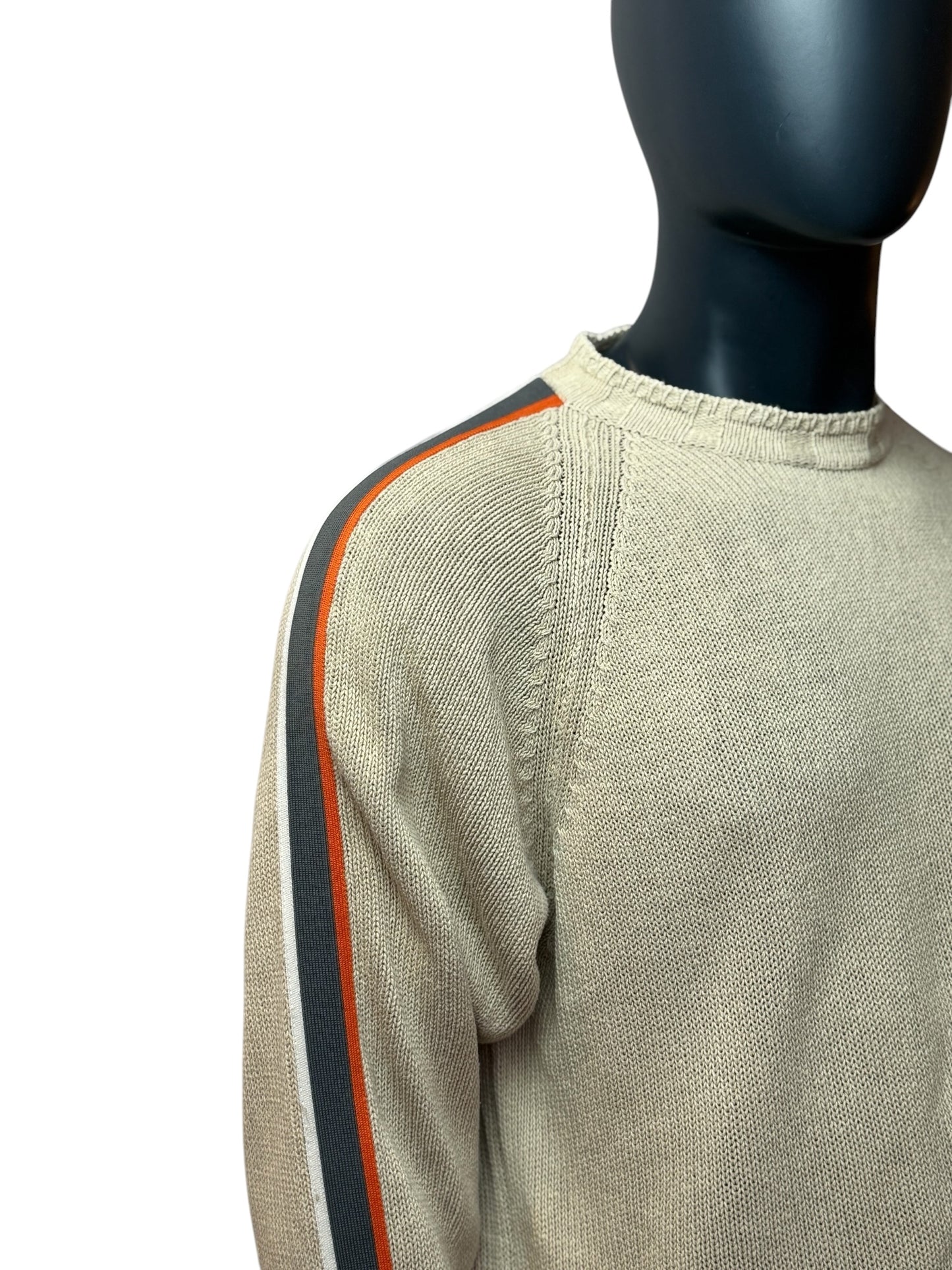 NAPAPIJRI Vintage Knit Sweater Beige Crewneck Size L