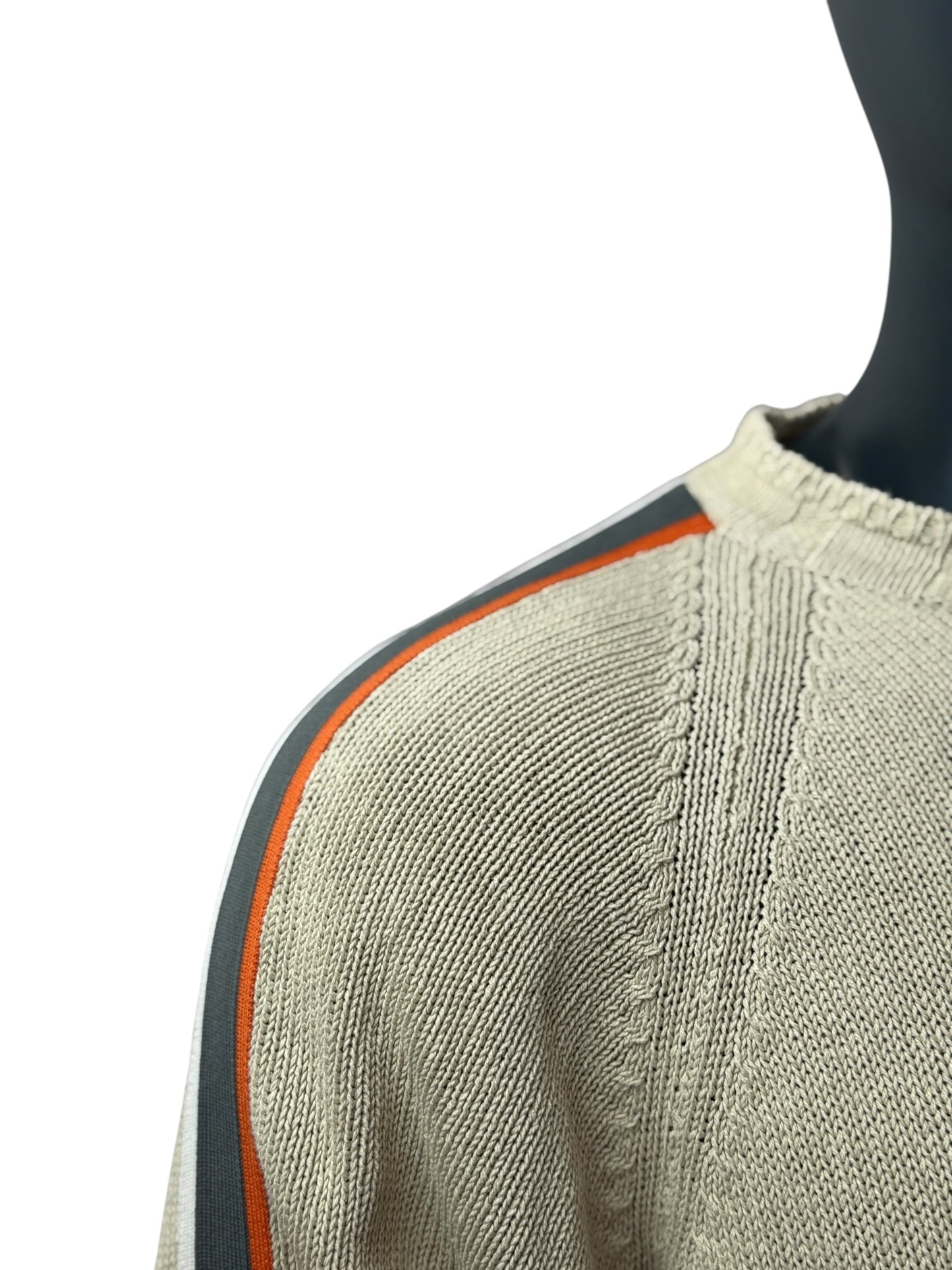 NAPAPIJRI Vintage Knit Sweater Beige Crewneck Size L