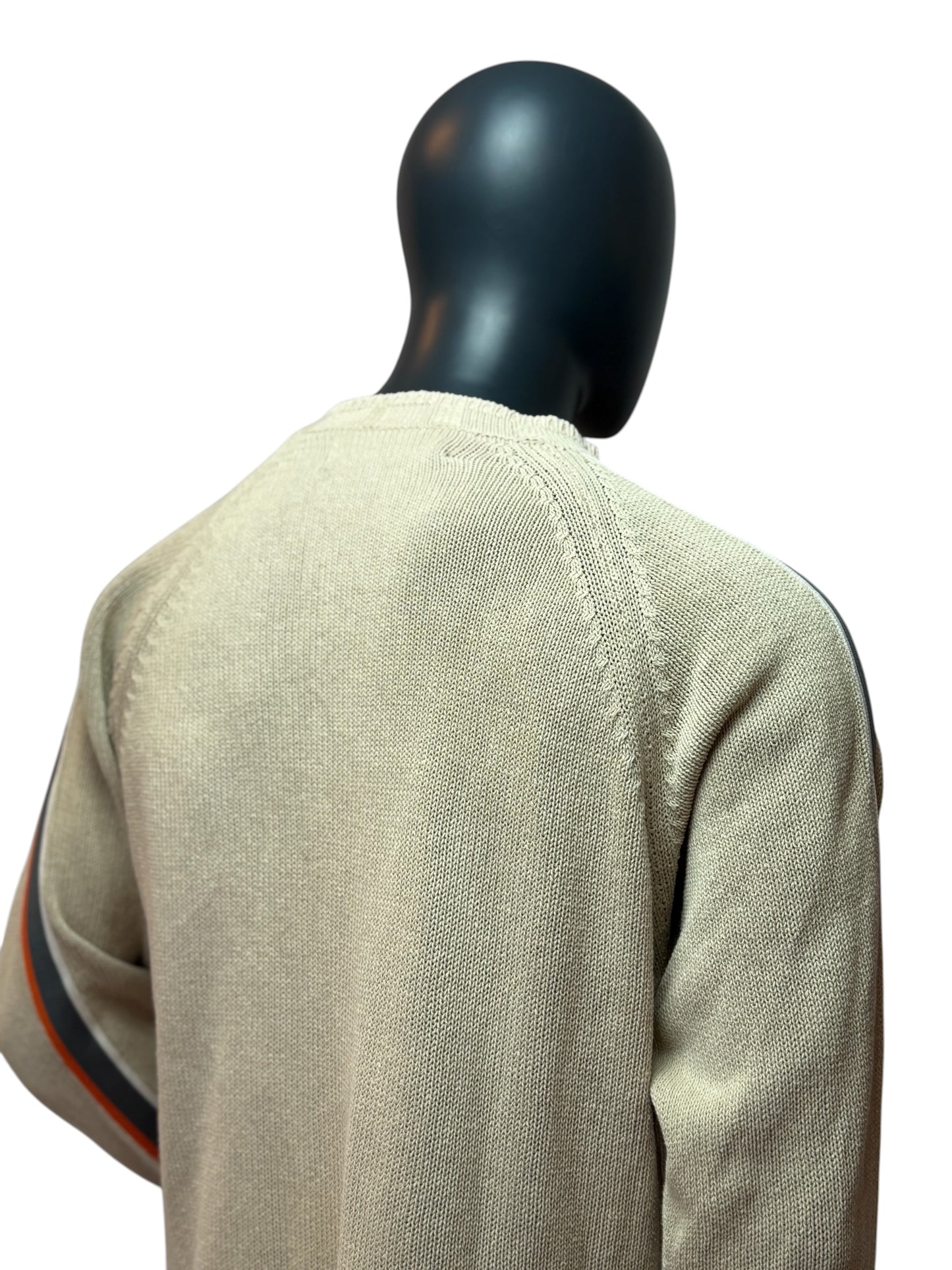 NAPAPIJRI Vintage Knit Sweater Beige Crewneck Size L