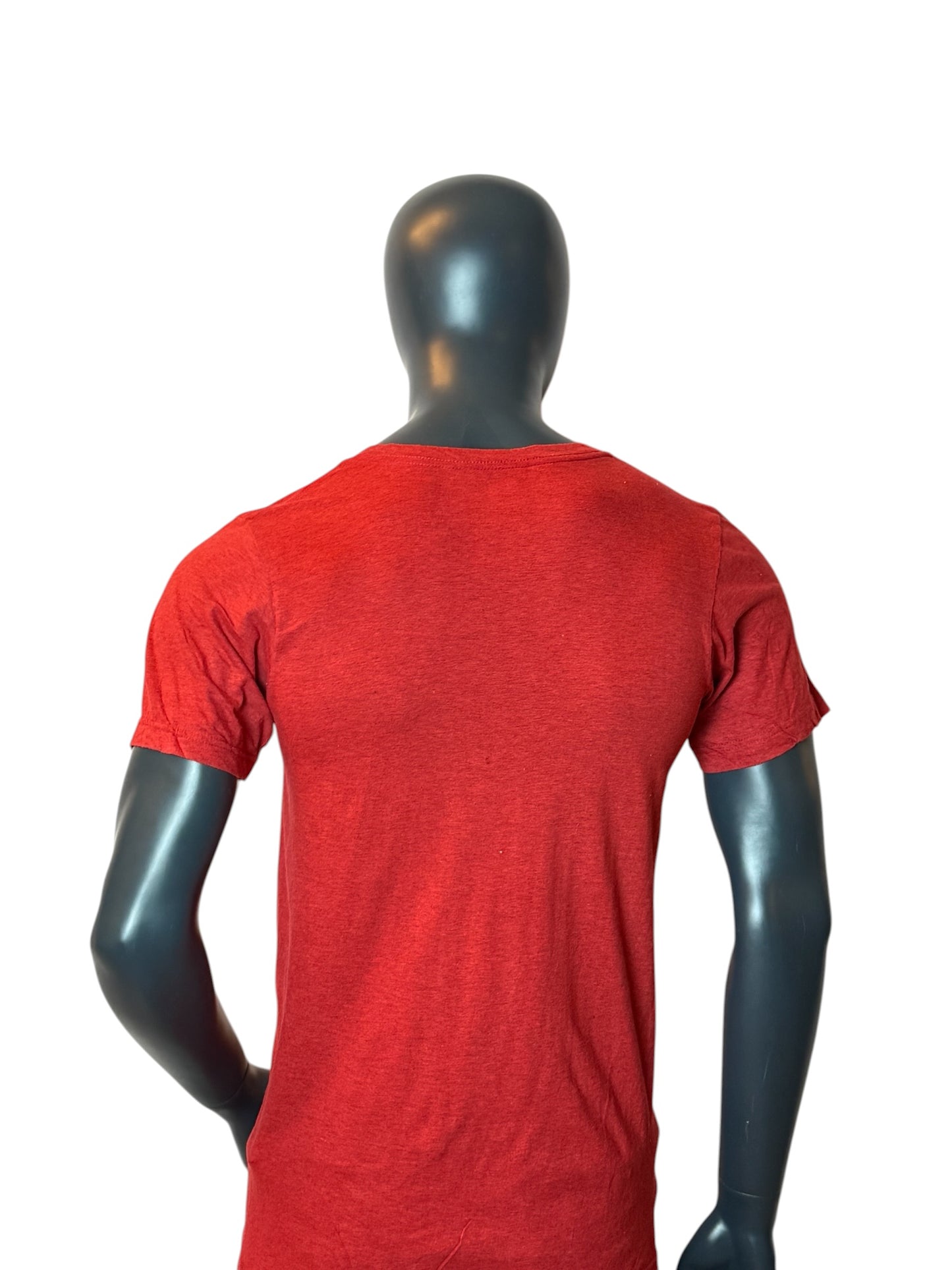 Cincinnati Reds MLB T Shirt Red V Neck Baseball Graphic Tee Size M