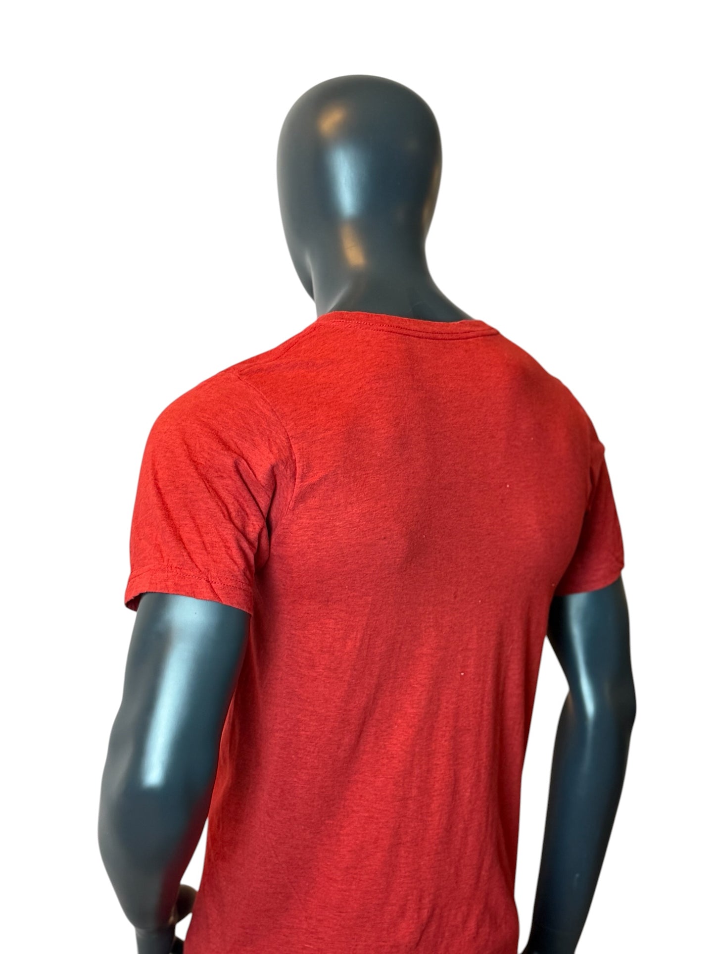 Cincinnati Reds MLB T Shirt Red V Neck Baseball Graphic Tee Size M
