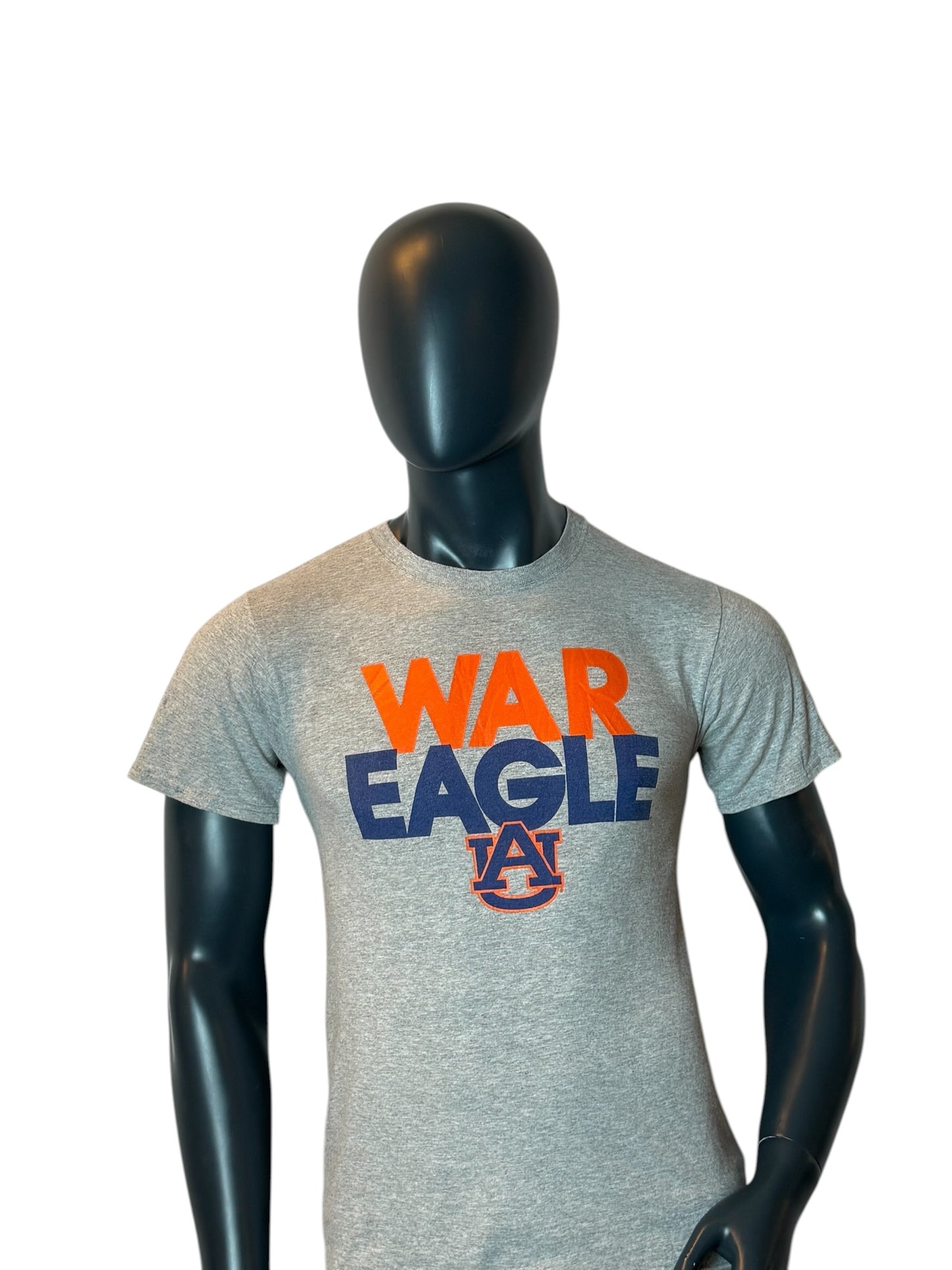 Tigers War Eagle T Shirt Grey College Football Graphic Tee Russell Athletic Size S